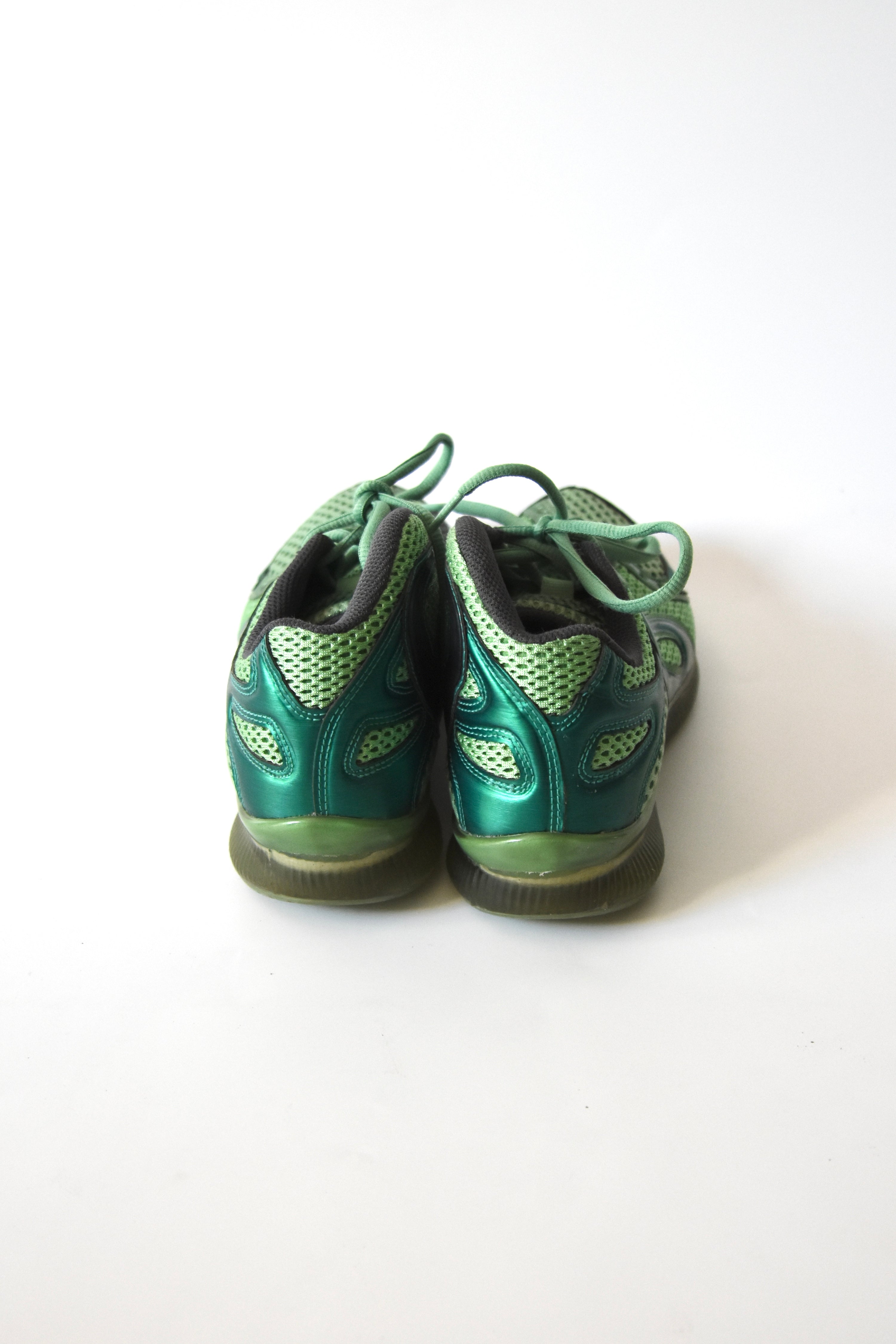 Kiko Kostadinov × ASICS Green Mesh Gel-Sokat Infinity Sneakers (Cyber-Organic Y2K Runner)