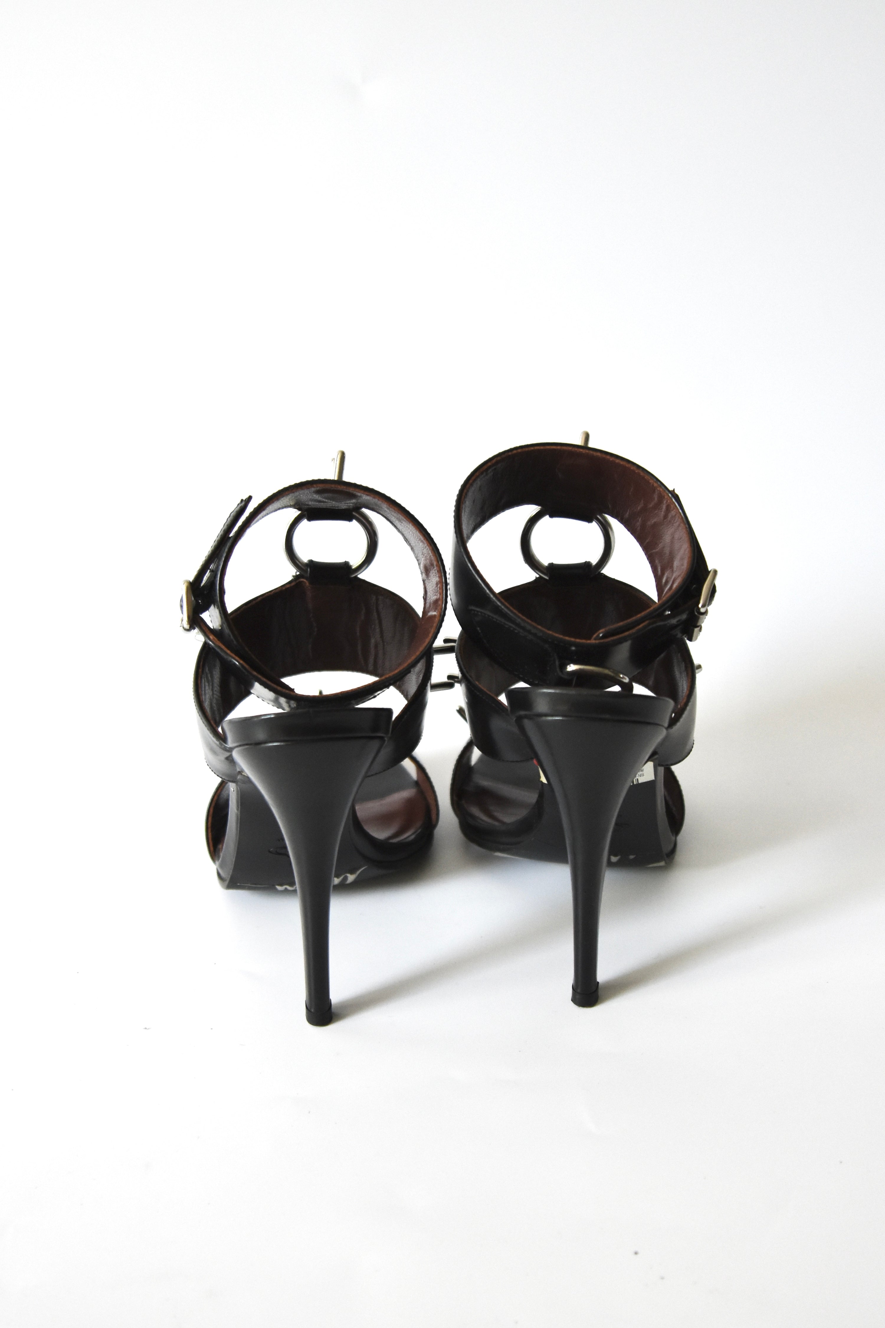 Vivienne Westwood “SEX” Archive Leather Spike Sandals (Chelsea Fetish in Sculptural Elegance)