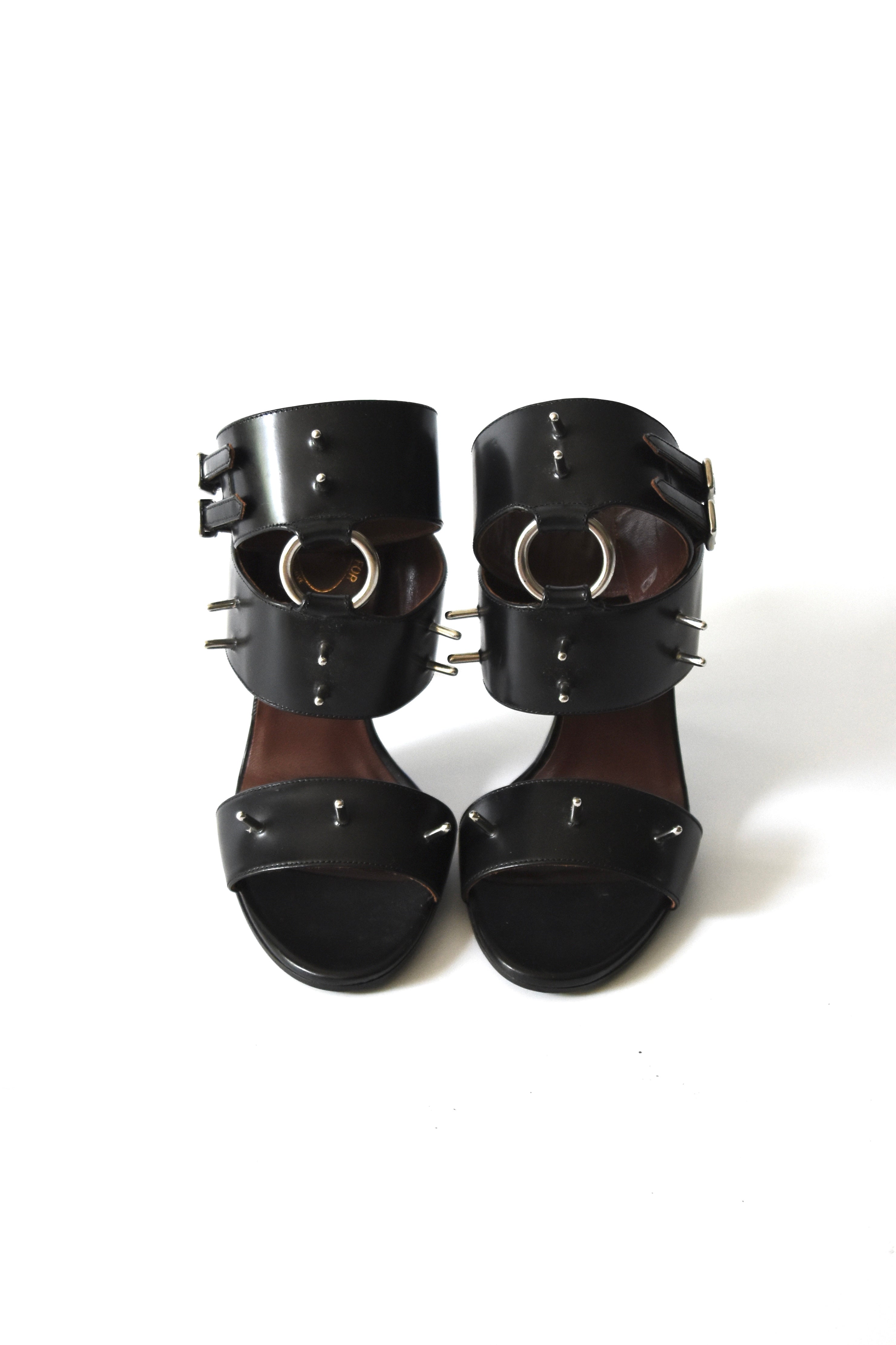 Vivienne Westwood “SEX” Archive Leather Spike Sandals (Chelsea Fetish in Sculptural Elegance)
