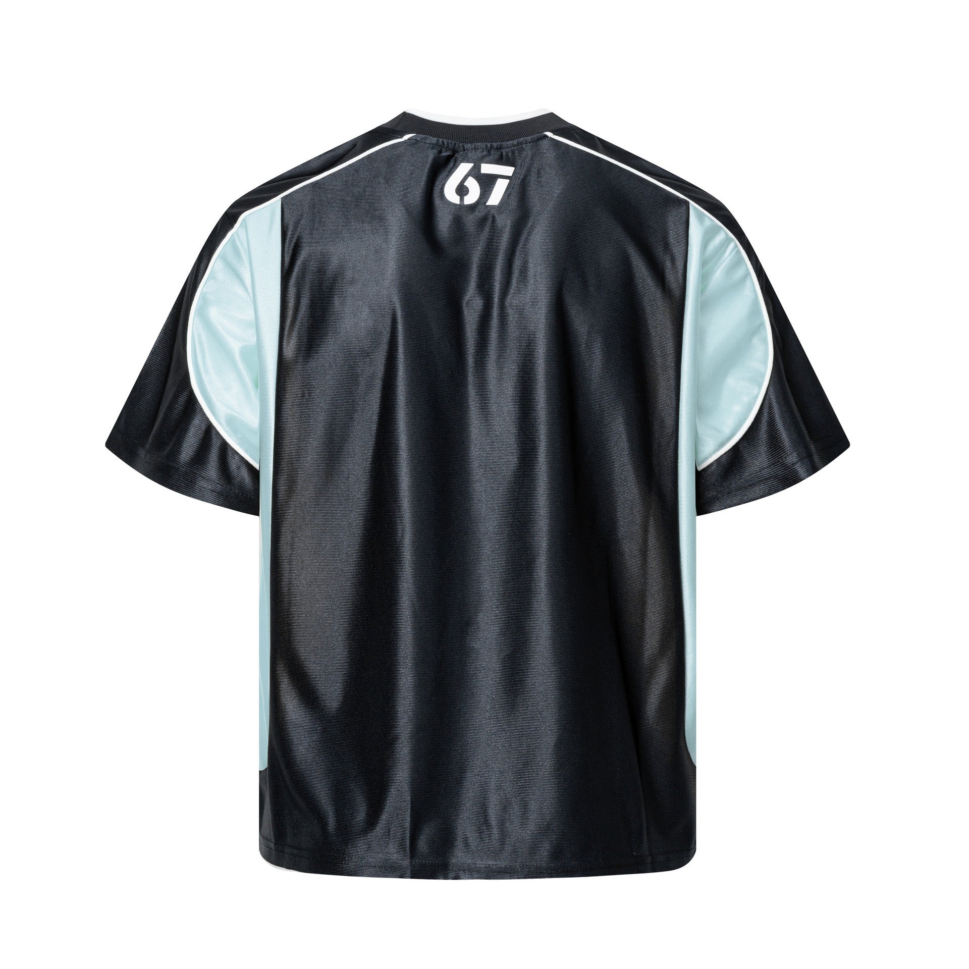 Unisex Football-Inspired Colorblock Jersey Tee (Undebro Admire Graphic – Black/Blue or Navy/Yellow)