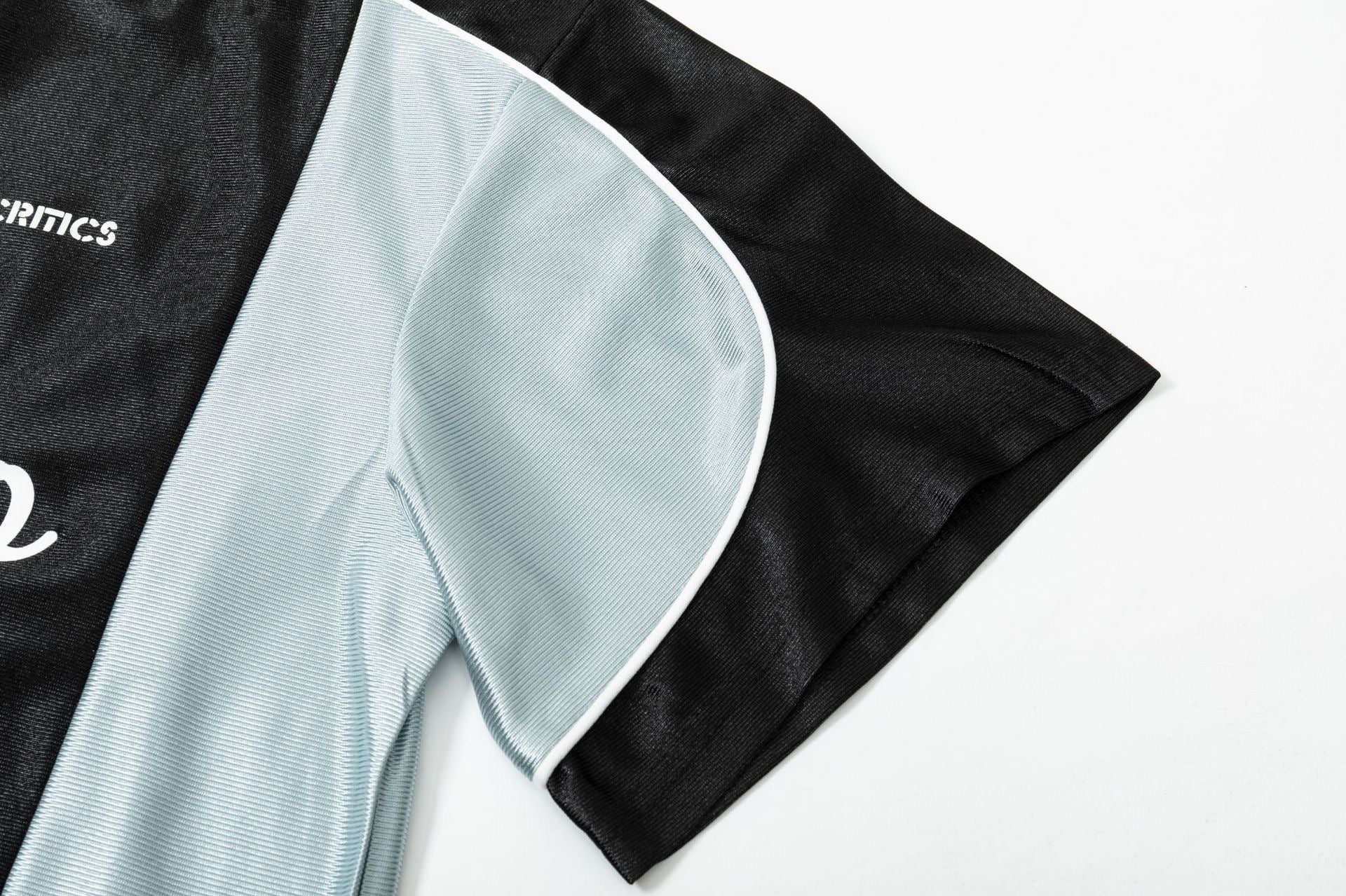 Unisex Football-Inspired Colorblock Jersey Tee (Undebro Admire Graphic – Black/Blue or Navy/Yellow)