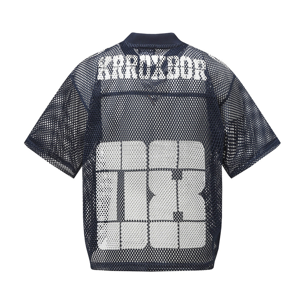 Mesh Digital-Print Oversized Jersey Tee – Black / Olive / Navy / Sand