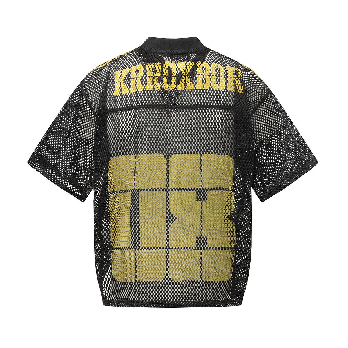 Mesh Digital-Print Oversized Jersey Tee – Black / Olive / Navy / Sand