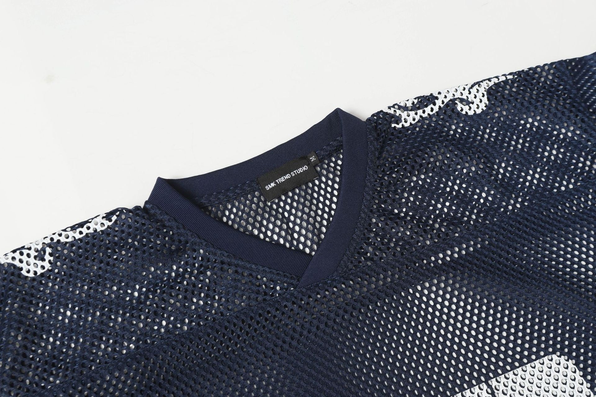 Mesh Digital-Print Oversized Jersey Tee – Black / Olive / Navy / Sand