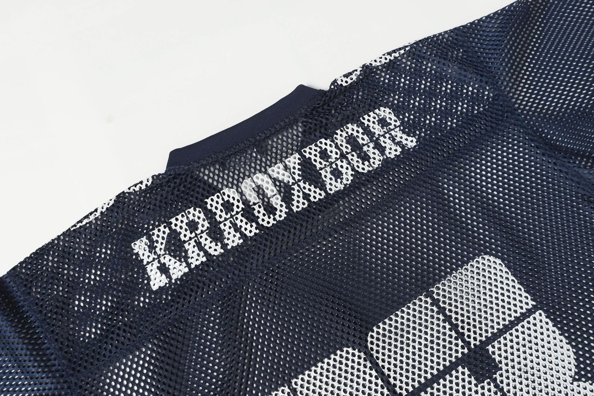 Mesh Digital-Print Oversized Jersey Tee – Black / Olive / Navy / Sand
