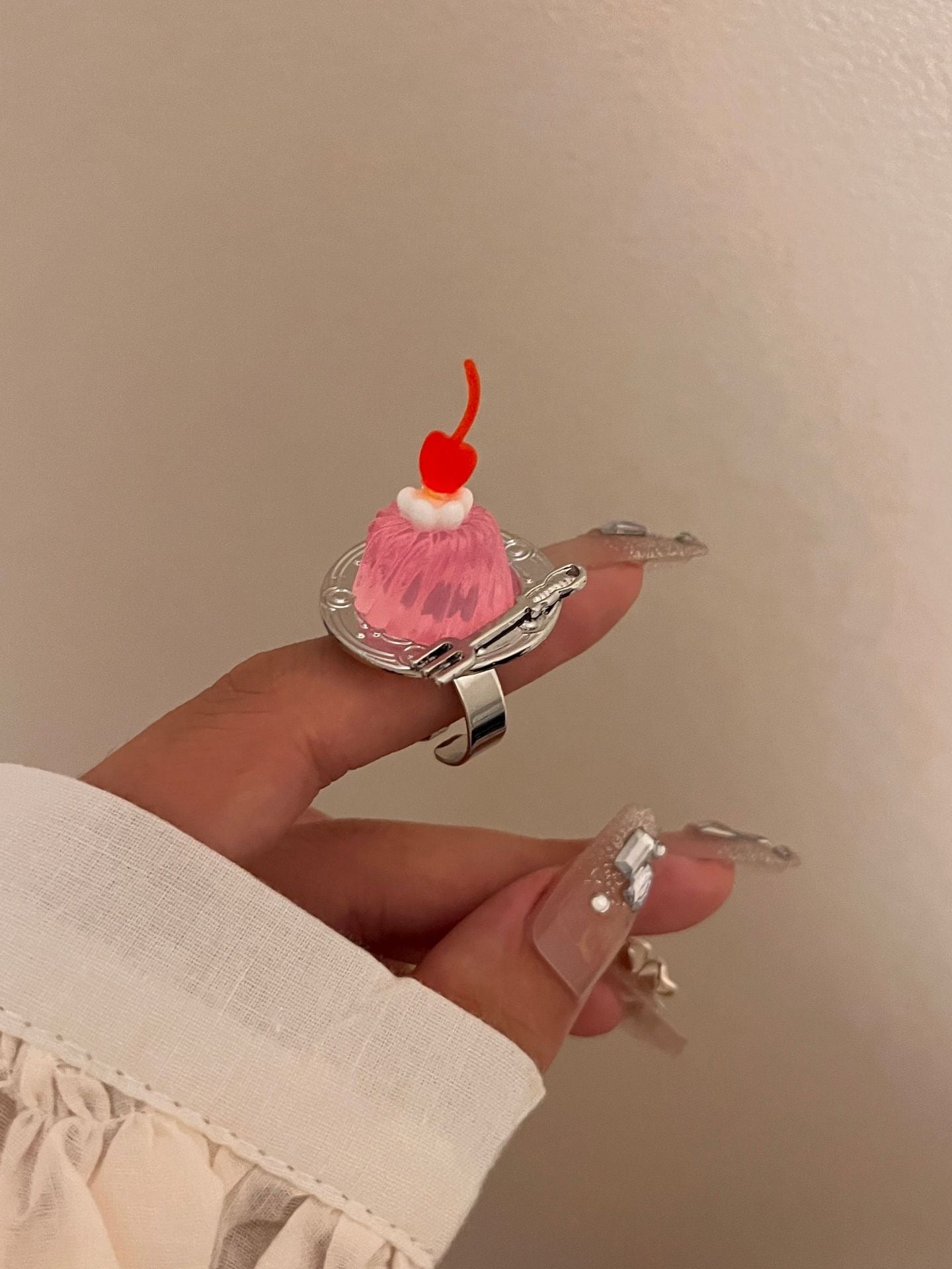 Dessert Fantasy Adjustable Ring – Blue / Pink / Green / Red / Yellow