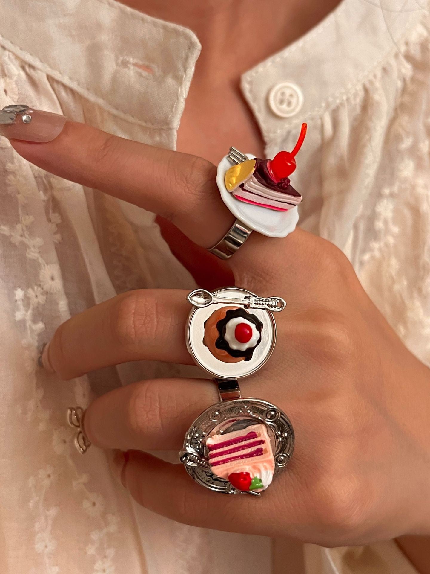 Miniature Dessert Platter Ring – Five Sweet Styles