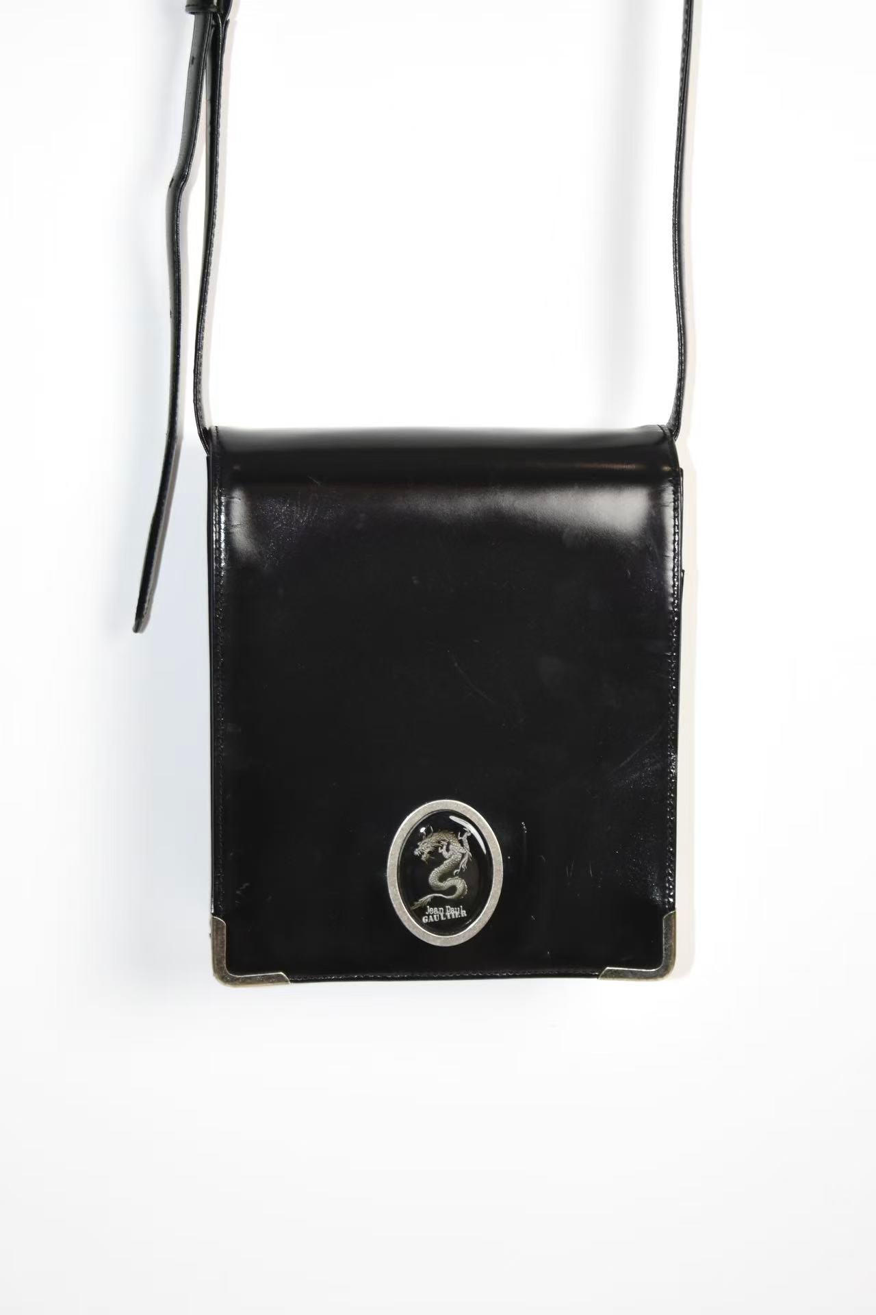 Jean Paul Gaultier Vintage Dragon Motif Crossbody Bag