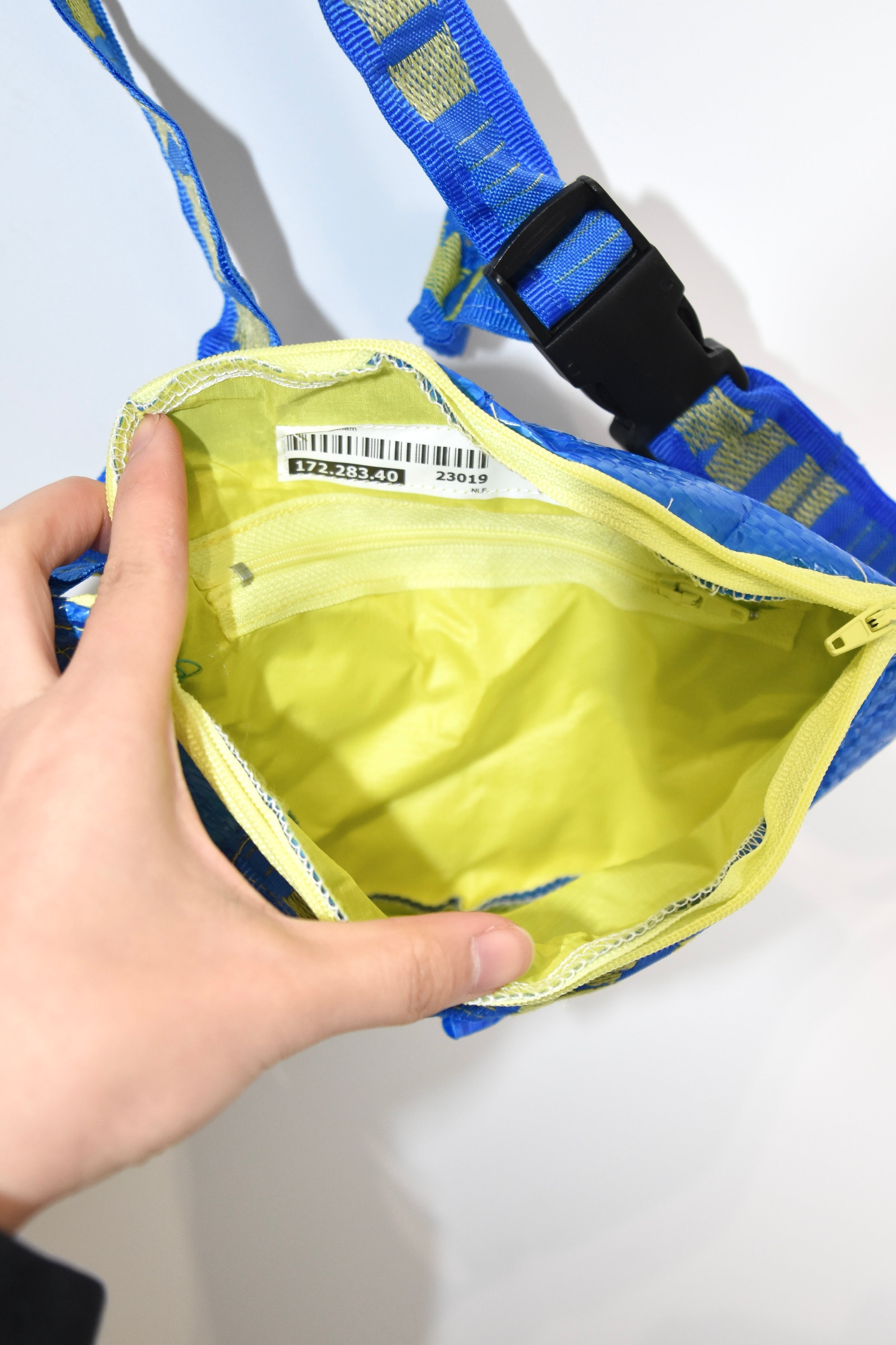 IKEA Blue Reworked Crossbody Bag – Independent Designer Upcycled Edition