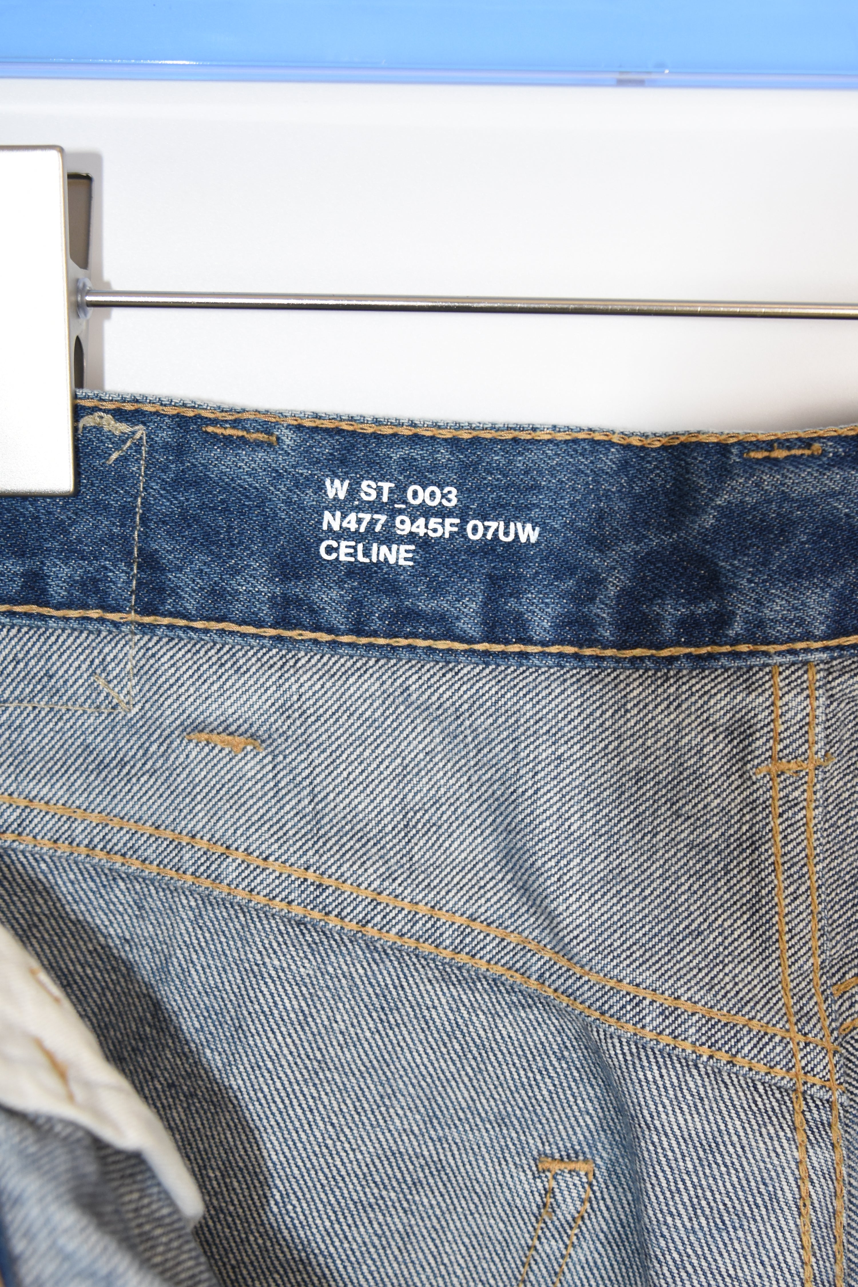 CELINE Homme by Hedi Slimane “W ST 003” Vintage Wash Straight Denim – Men’s Size 29 (Archive)