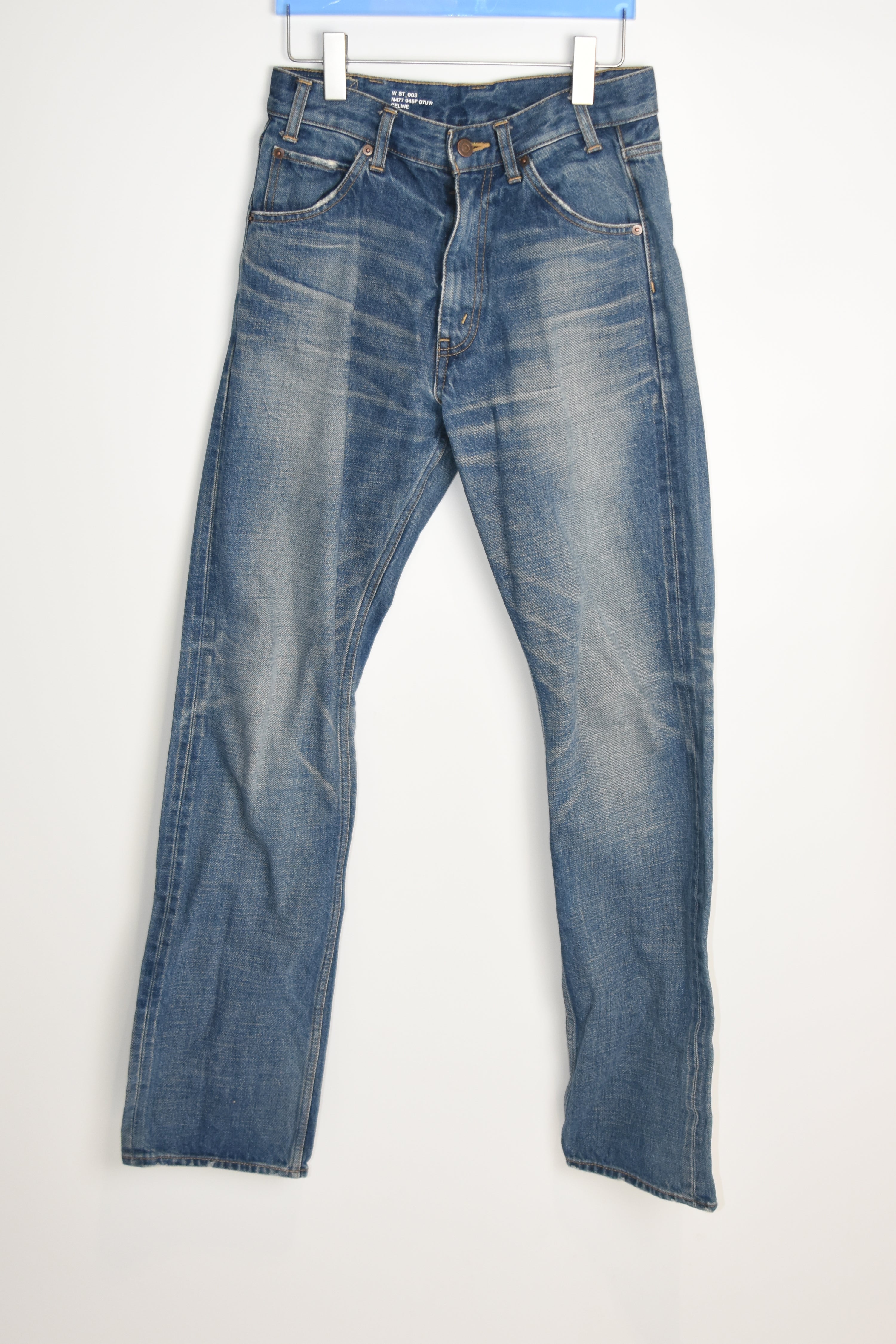 CELINE Homme by Hedi Slimane “W ST 003” Vintage Wash Straight Denim – Men’s Size 29 (Archive)