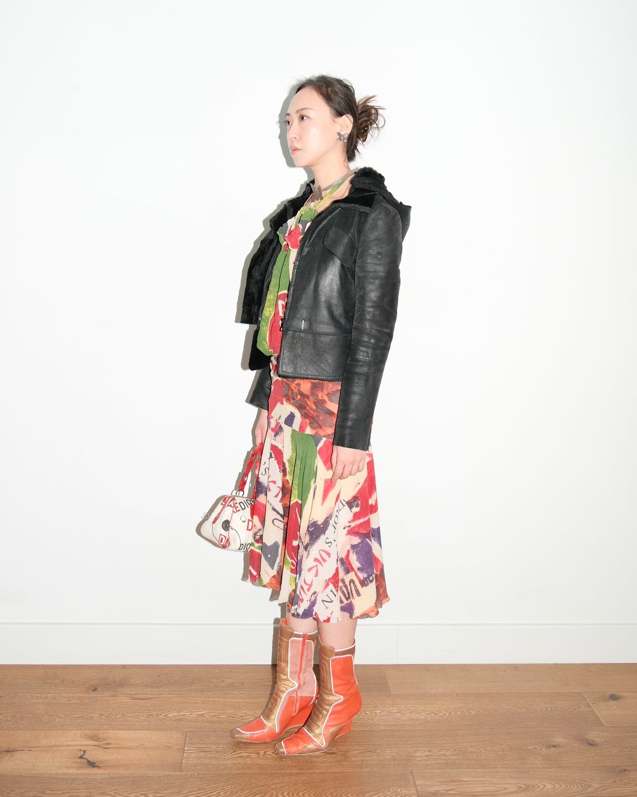 Gucci by Tom Ford Hooded Shearling Leather Jacket
