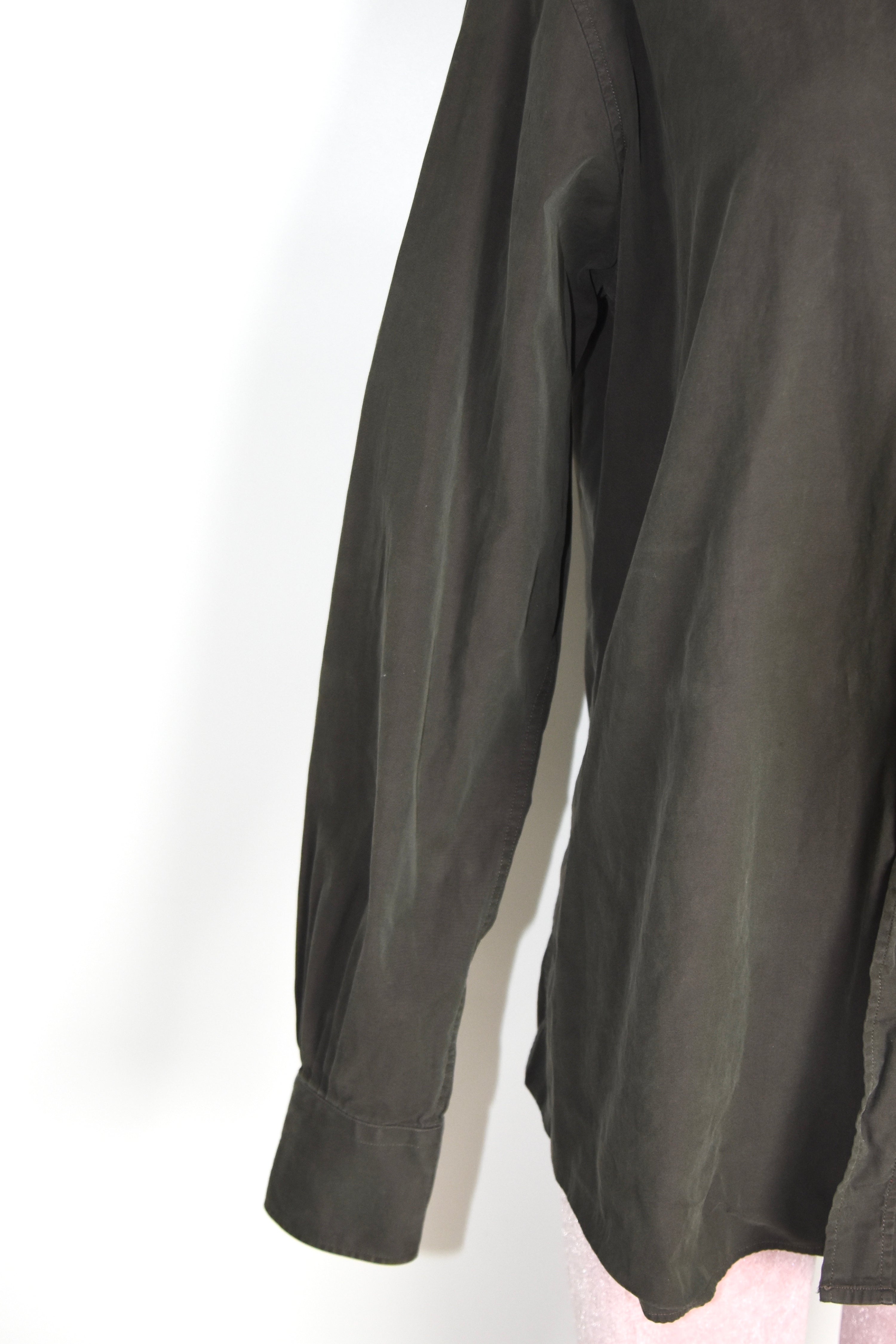 Gucci by Tom Ford Iridescent Brown Cotton Shirt