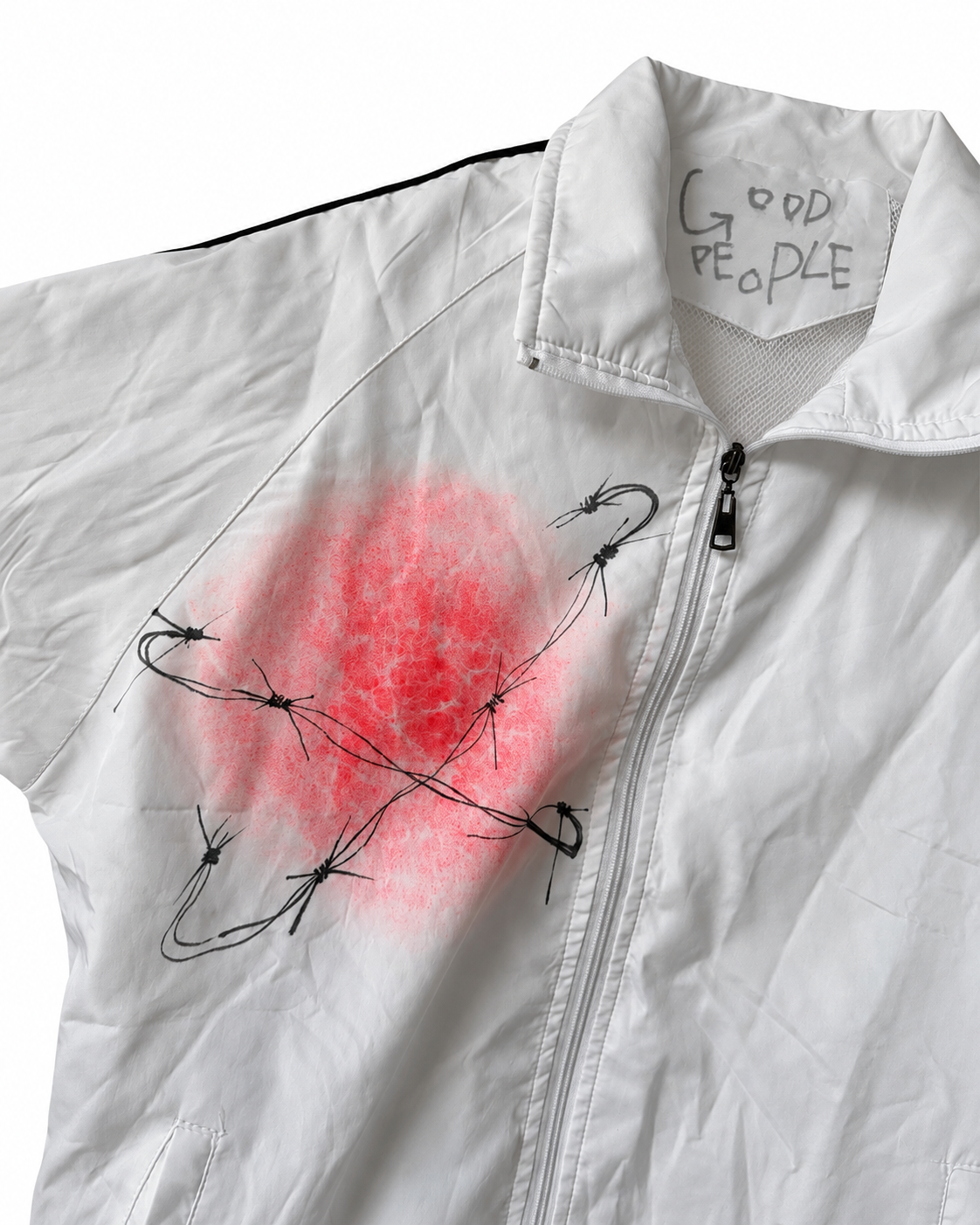 GOOD PEOPLE Original Reworked Graphic Track Jacket