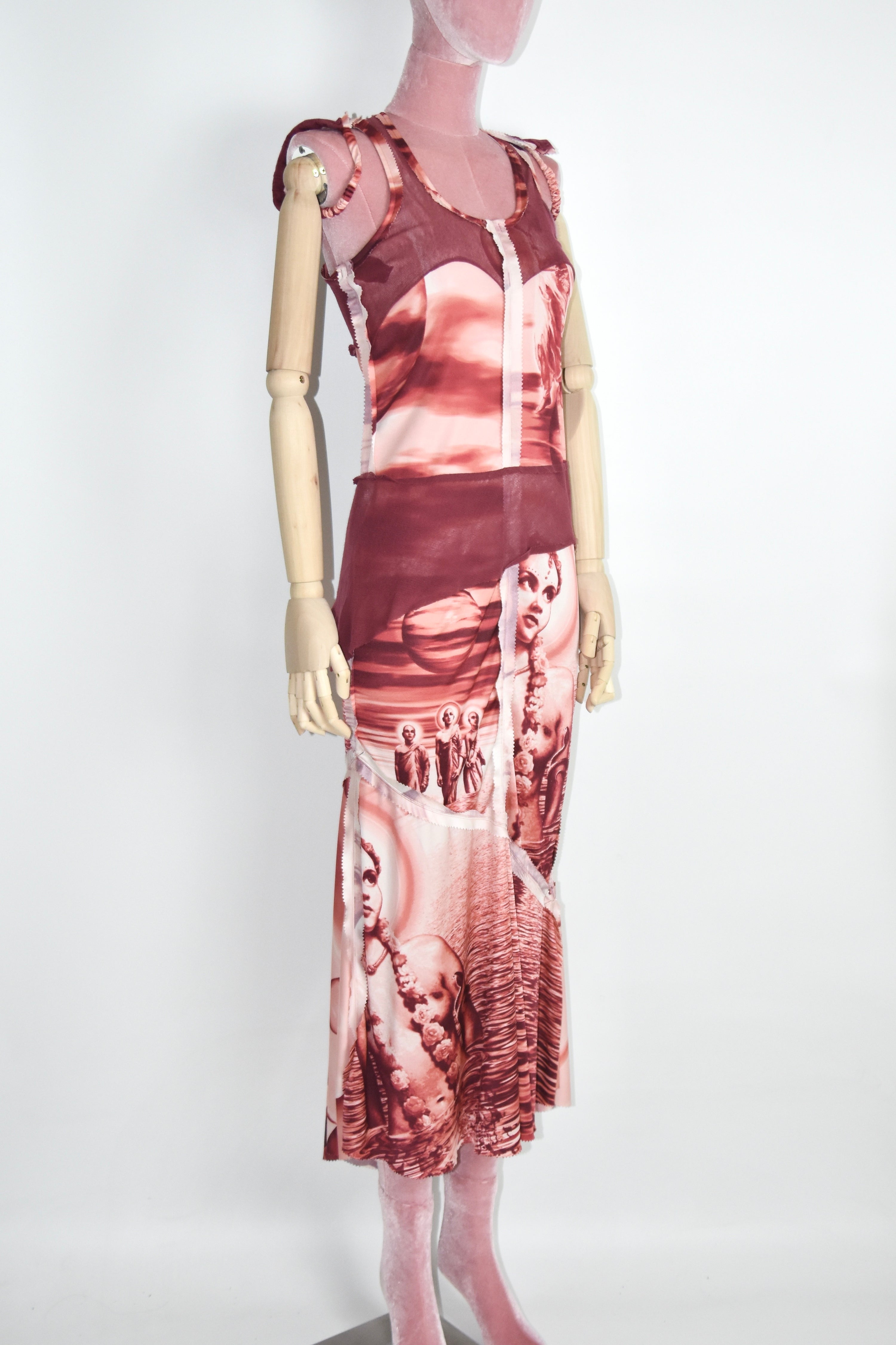 Jean Paul Gaultier Sculpture Universe Mesh Dress Set