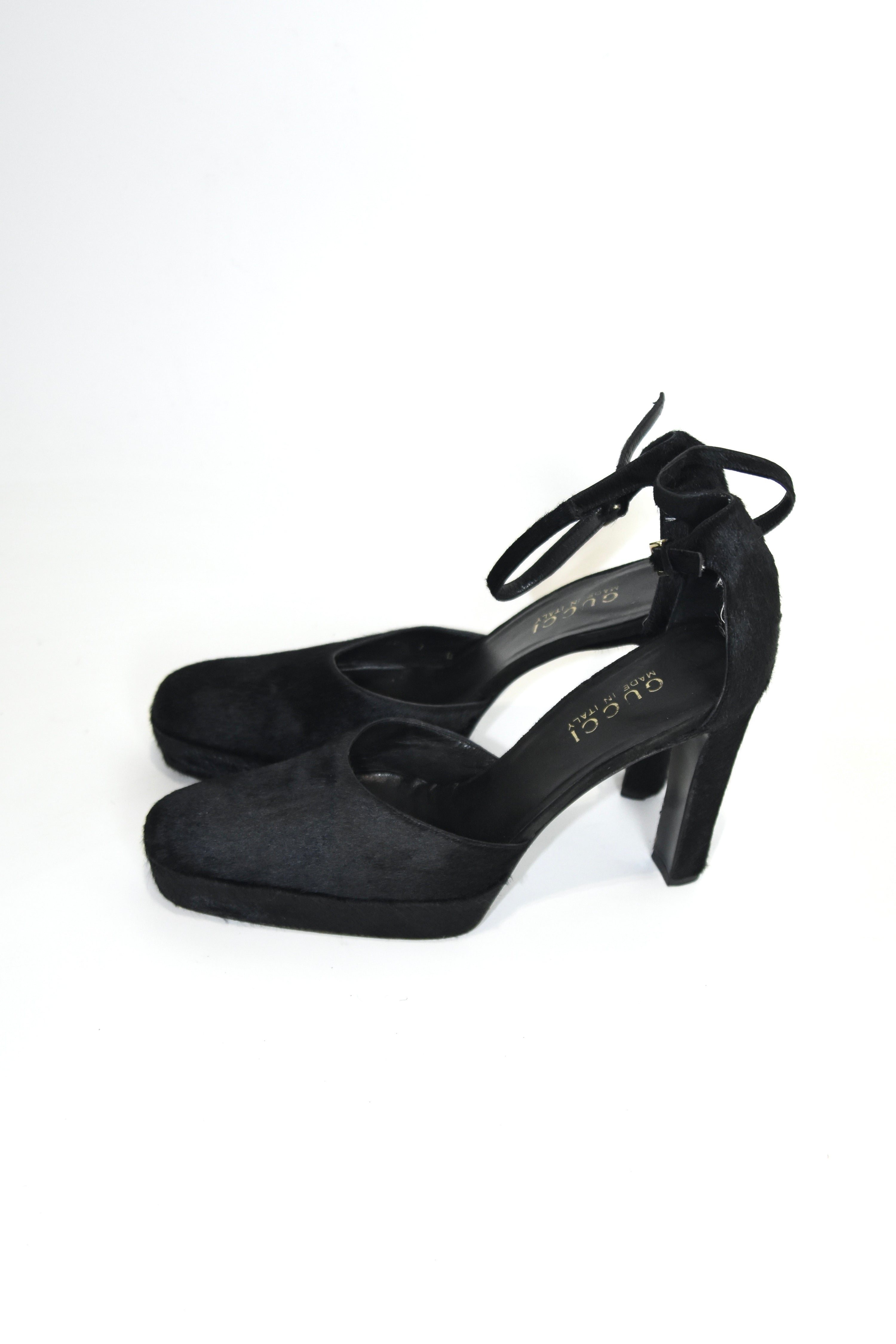 Gucci by Tom Ford 1996 Pony Hair Horsebit Heels