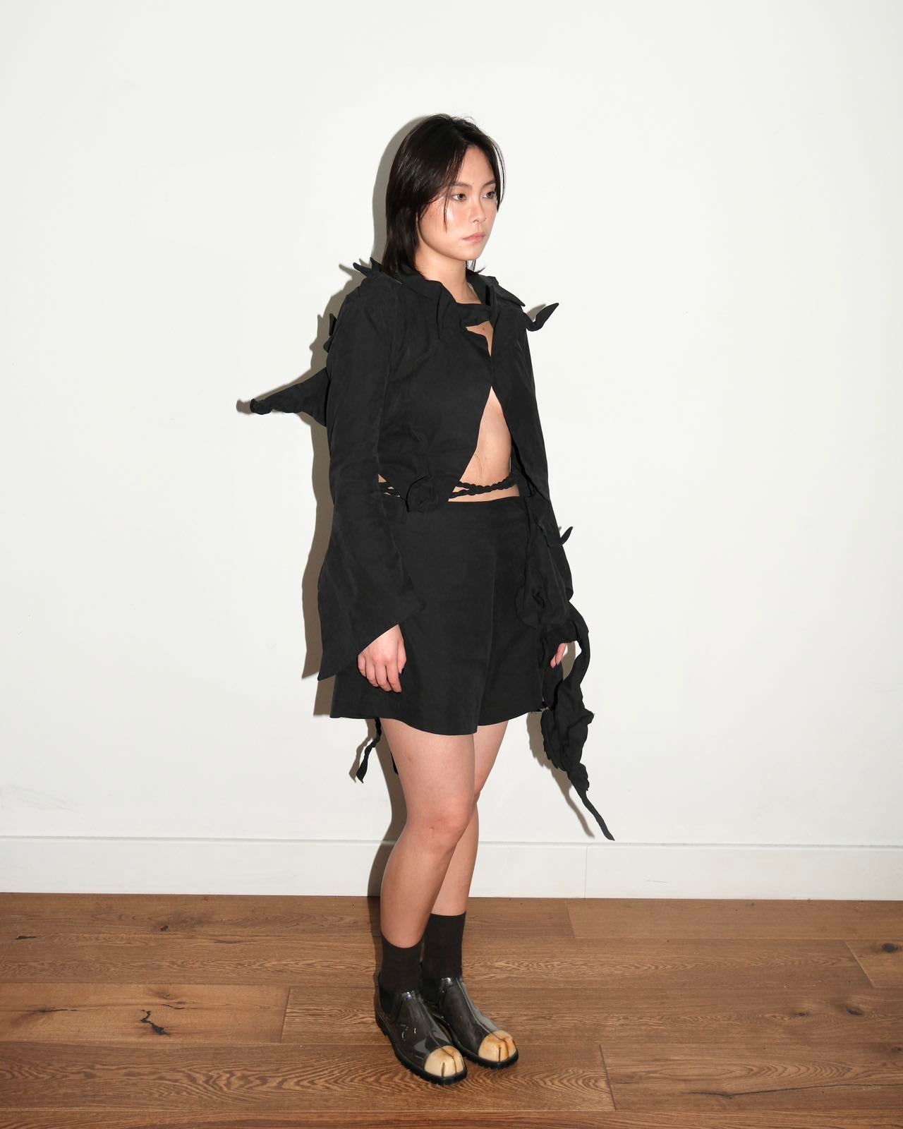 Yohji Yamamoto Origami Wire-Structured Shorts