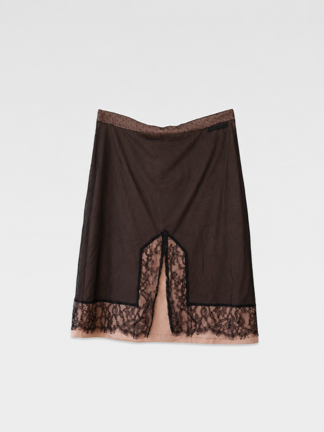 Christian Dior by John Galliano Mesh & Lace Skirt
