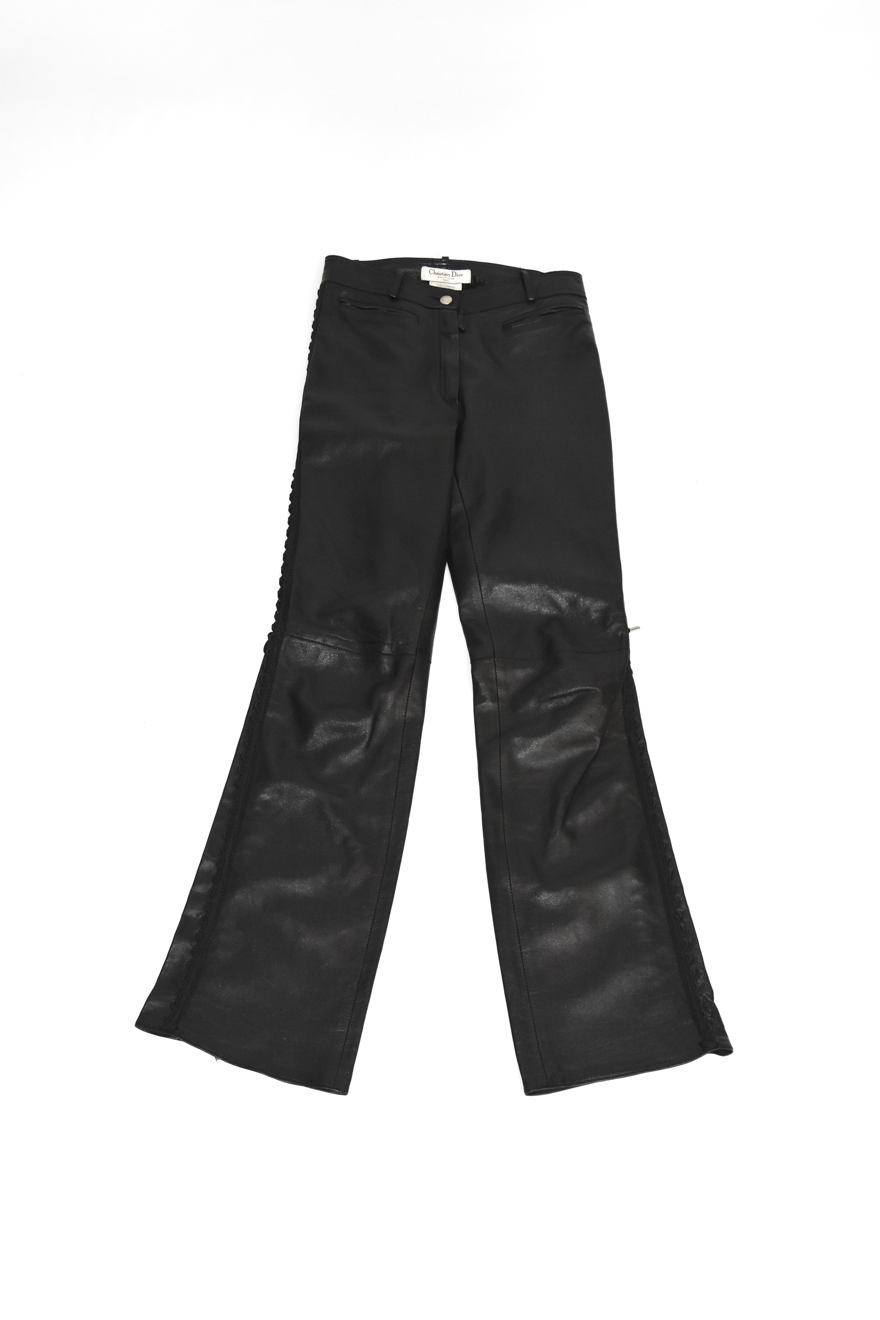 Christian Dior F/W 2003 “Hardcore Romance” Bondage Leather Pants