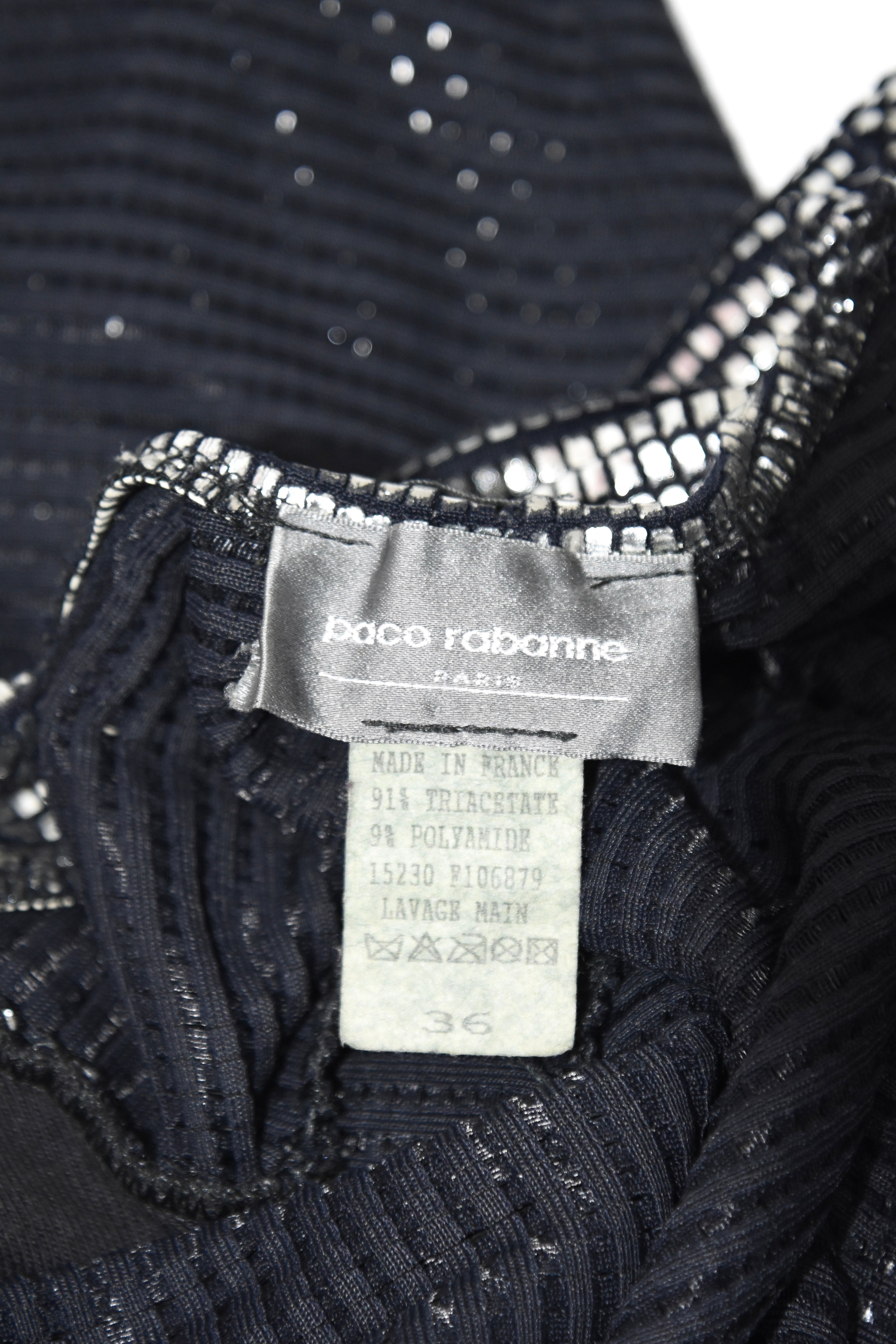 Paco Rabanne Vintage Chainmail Sheen Dress