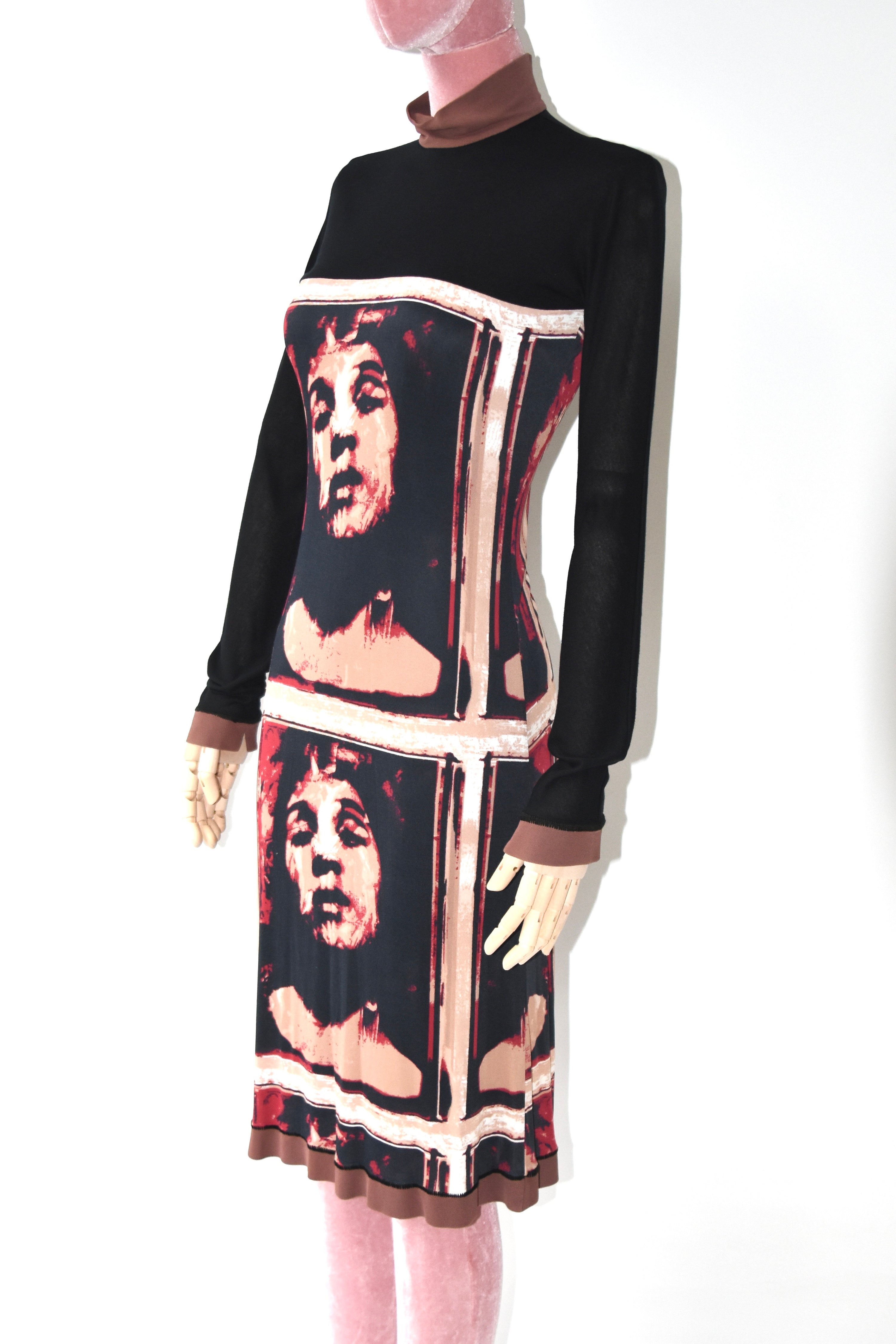 Jean Paul Gaultier FEMME Portrait Mesh Dress