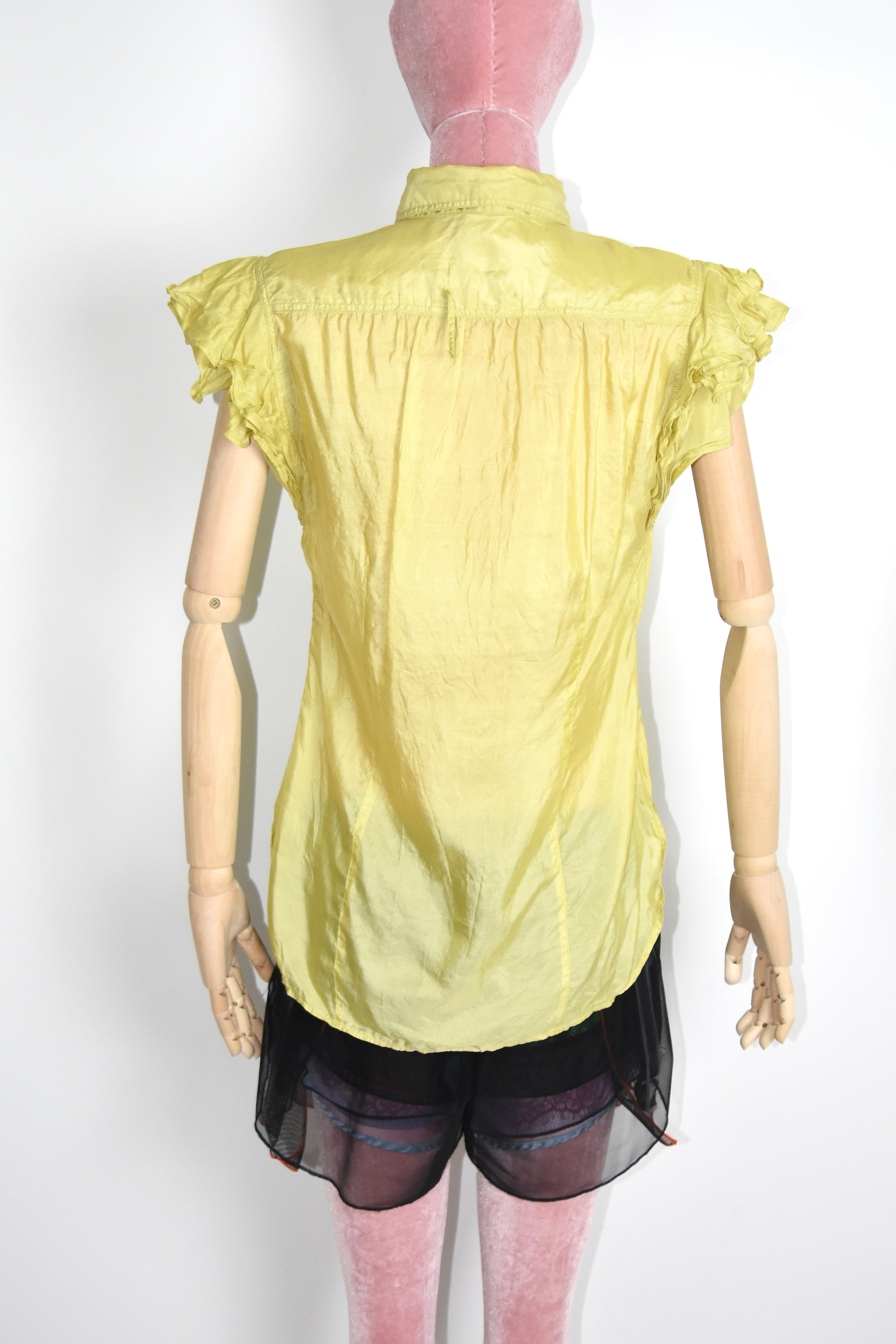Jean Paul Gaultier Sheer Ruffle Shirt