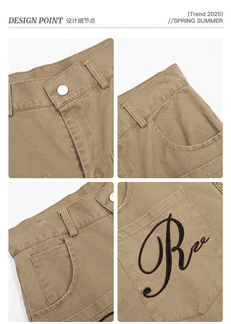 Retro Niche High Waist Loose Jeans Unisex Straight Blade Casual Pants