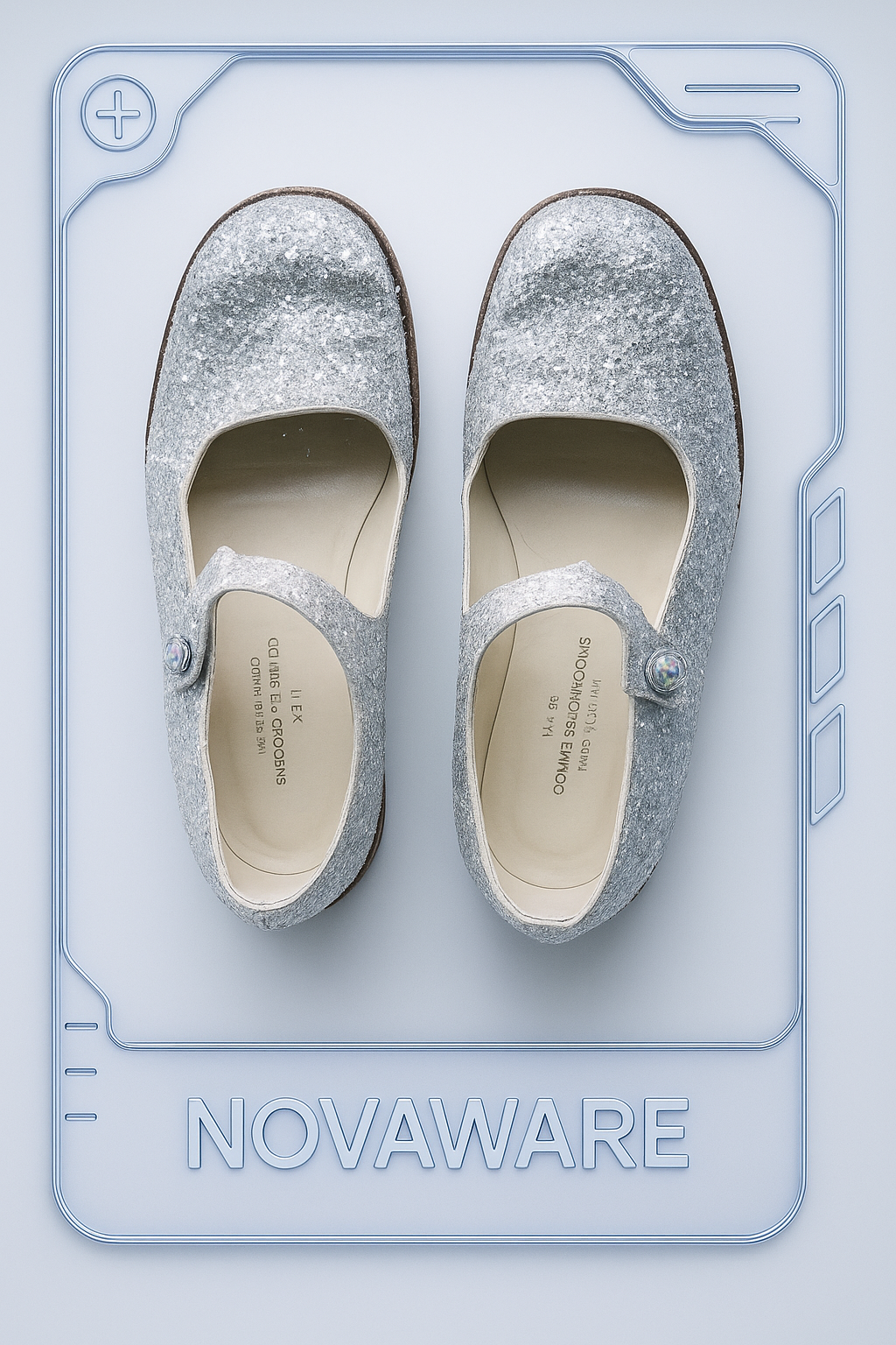 COMME des GARÇONS Glitter Mary Jane Shoes