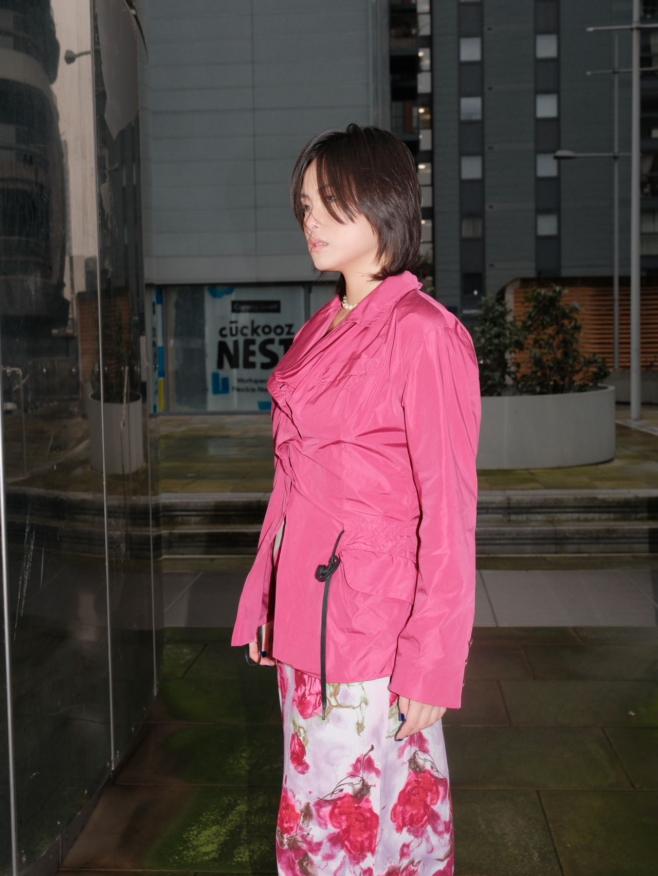 Vivienne Westwood Anglomania Fuchsia Drawstring Blazer