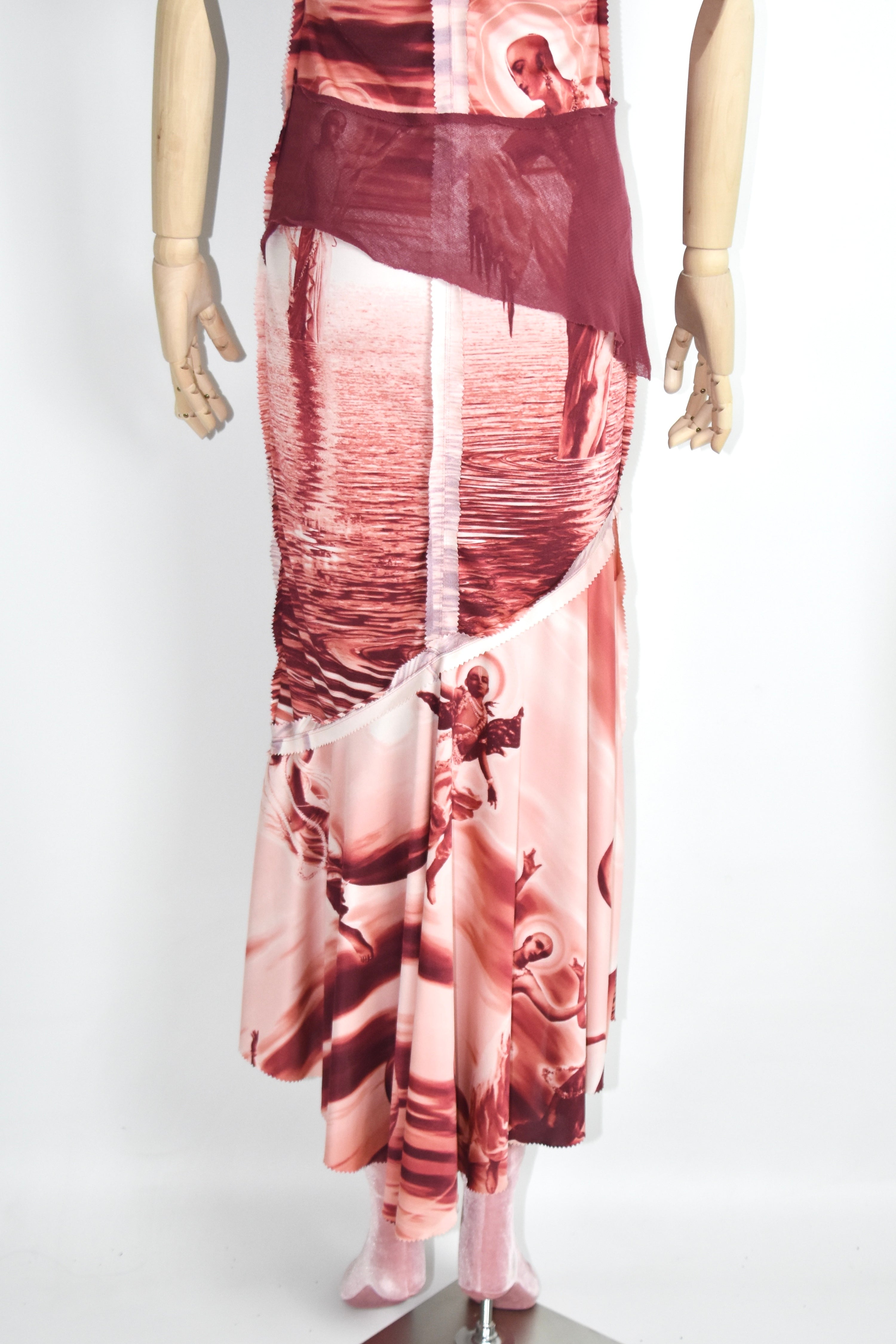 Jean Paul Gaultier Sculpture Universe Mesh Dress Set