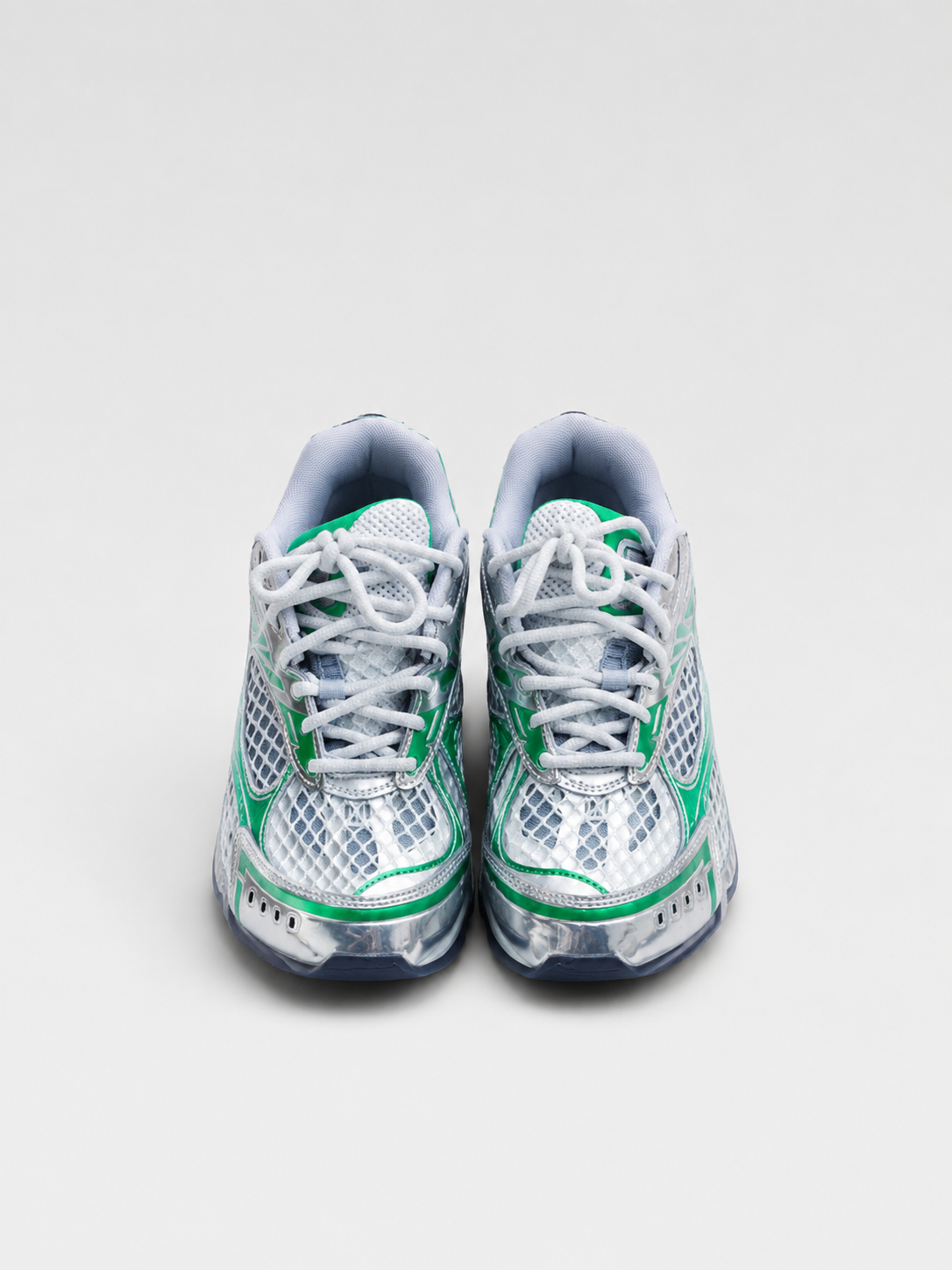 Bottega Veneta Iridescent Mesh Panel Sneakers