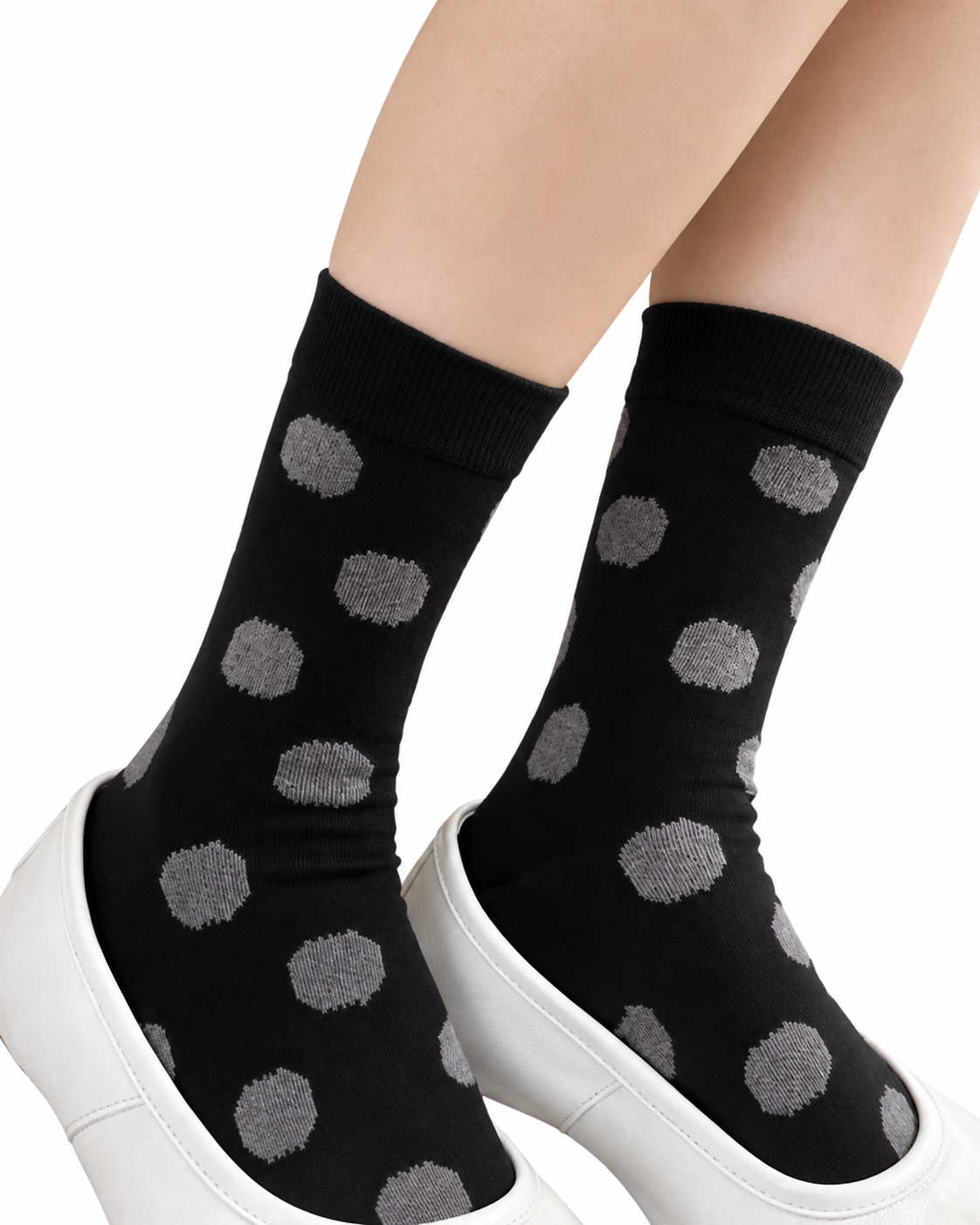 Curated Designer Stock Colorful Polka Dot Sock Bundle — 9-Pair Set
