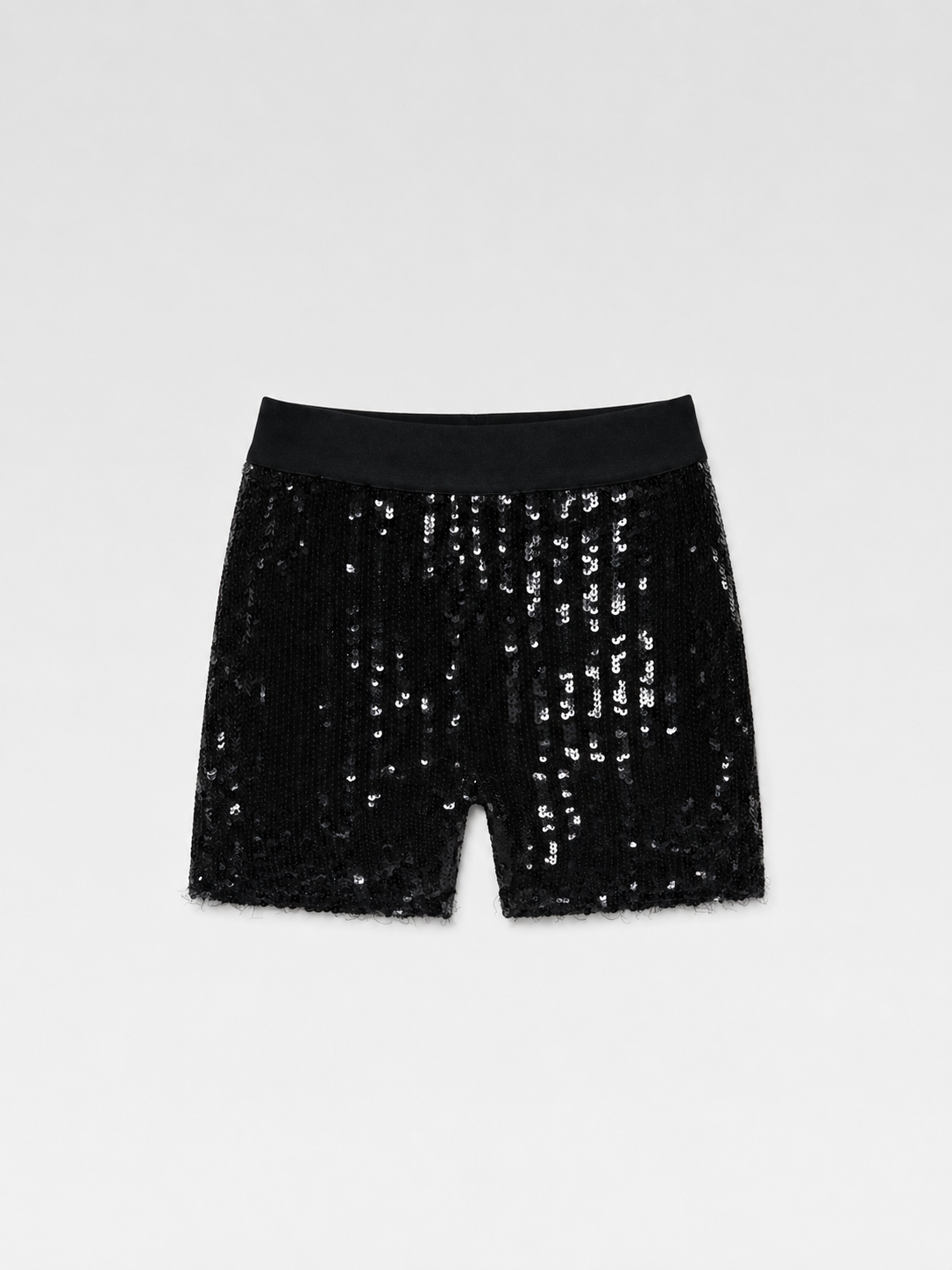 Junya Watanabe Comme des Garçons Sequin Embellished Stretch Shorts – Contemporary Collection Statement Piece