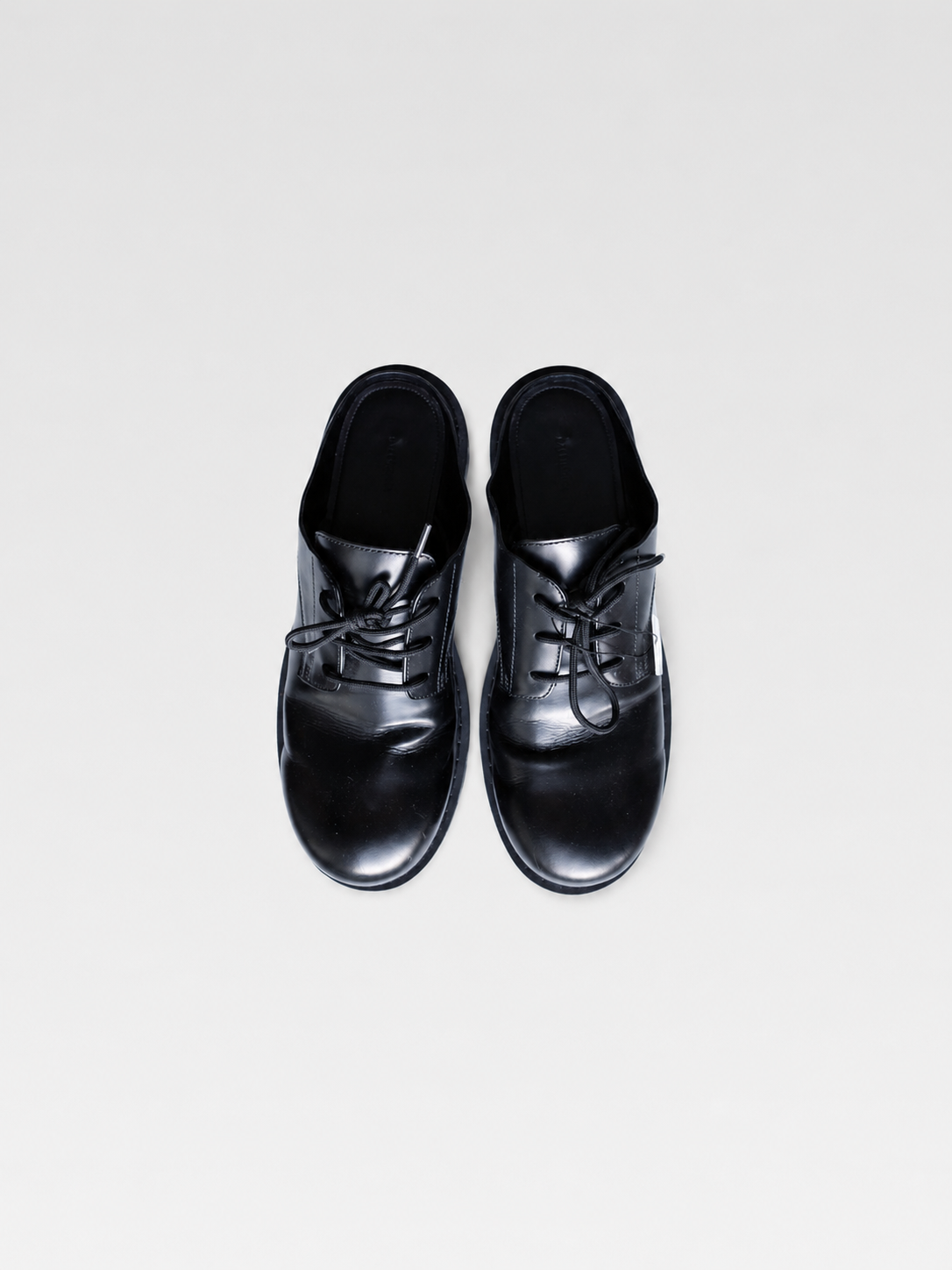 Balenciaga Platform Derby Leather Mules