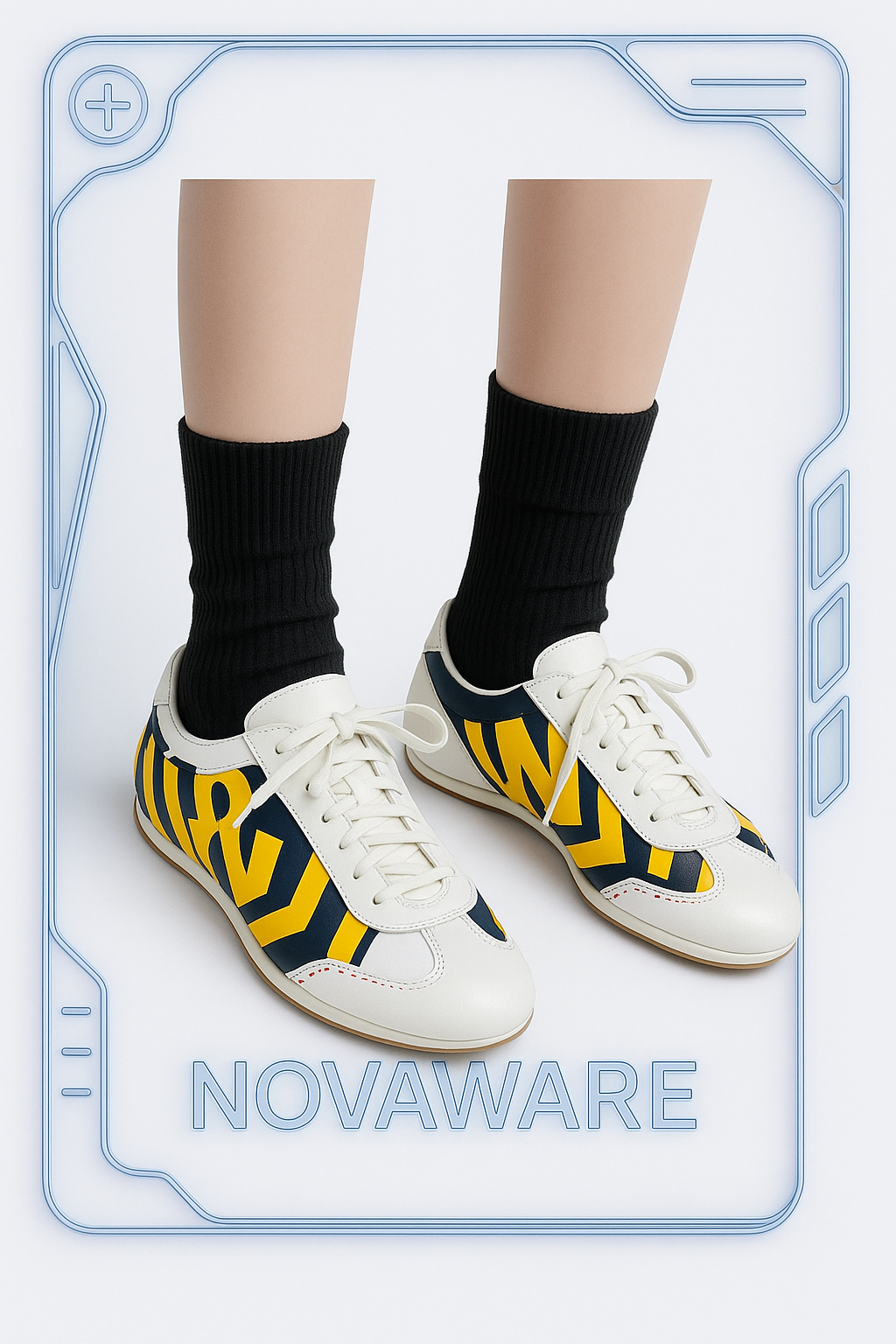 Walter Van Beirendonck Retro-Futuristic Logo Sneakers