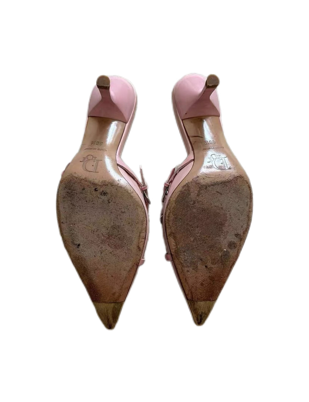CHRISTIAN DIOR BY JOHN GALLIANO Rare Pink Punk Strappy Heels