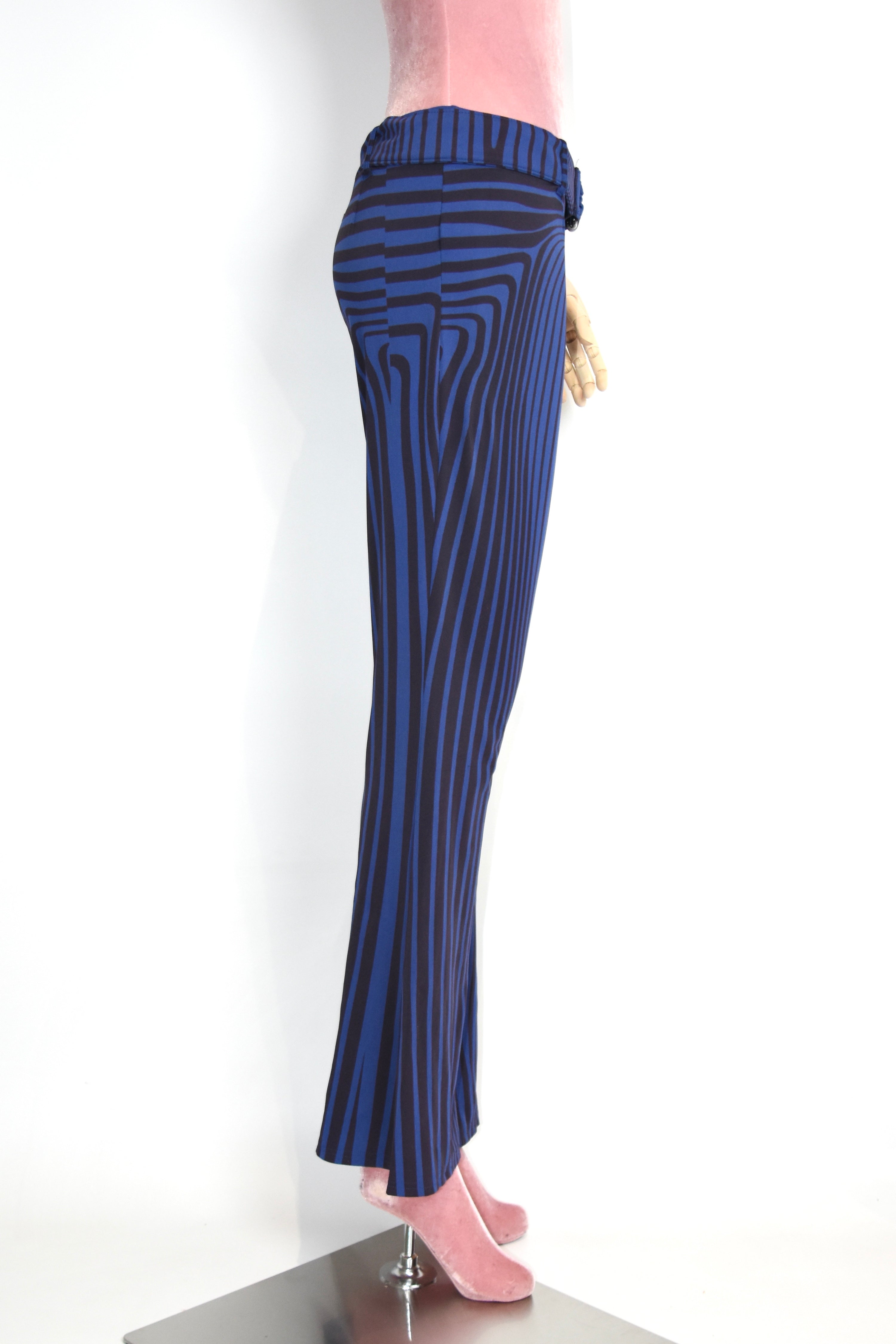 Jean Paul Gaultier S/S 1996 “Cyberbaba” Optical Illusion Flared Pants