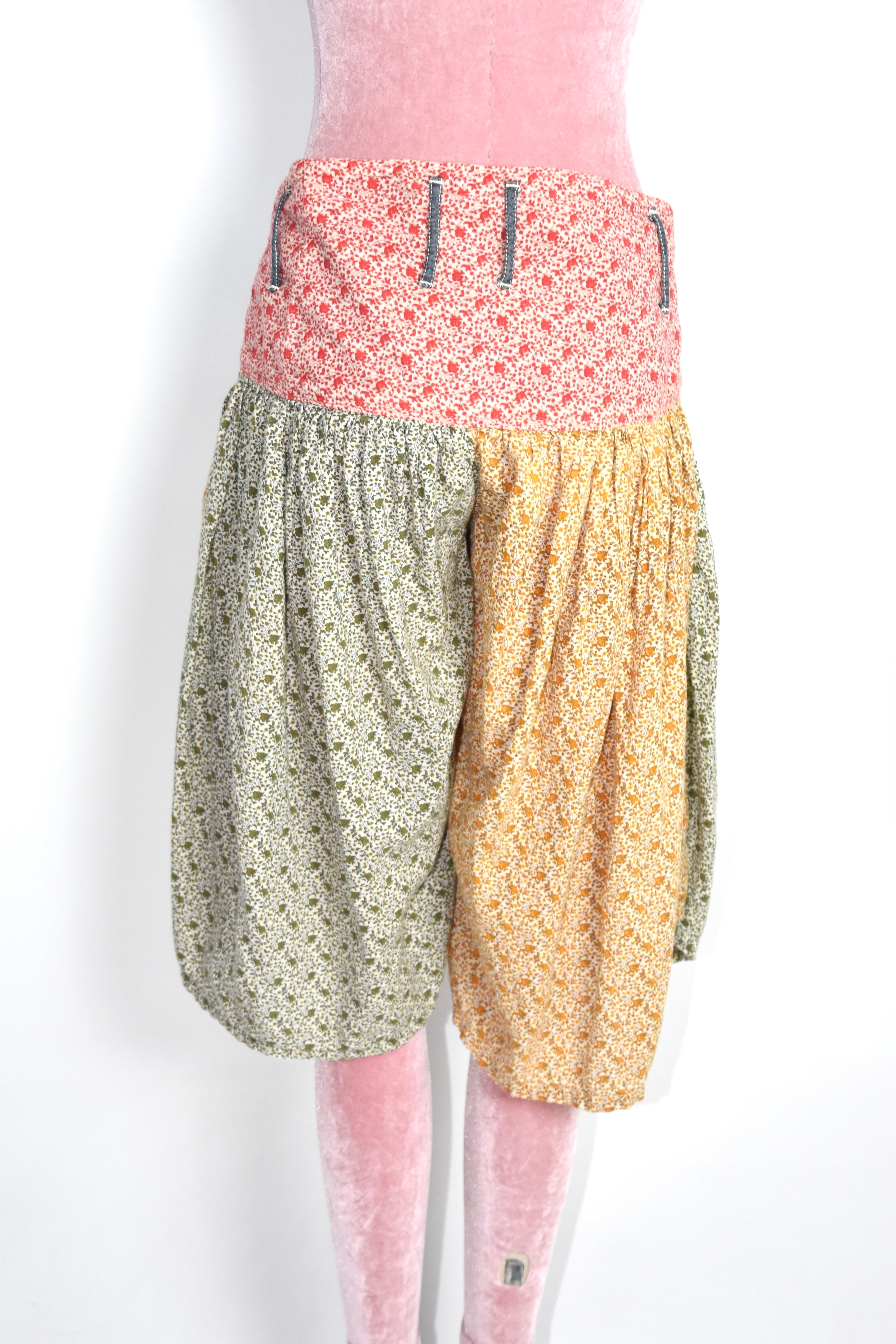 KAPITAL Patchwork Floral Balloon Shorts – Japanese Folk Patchwork Cotton Shorts