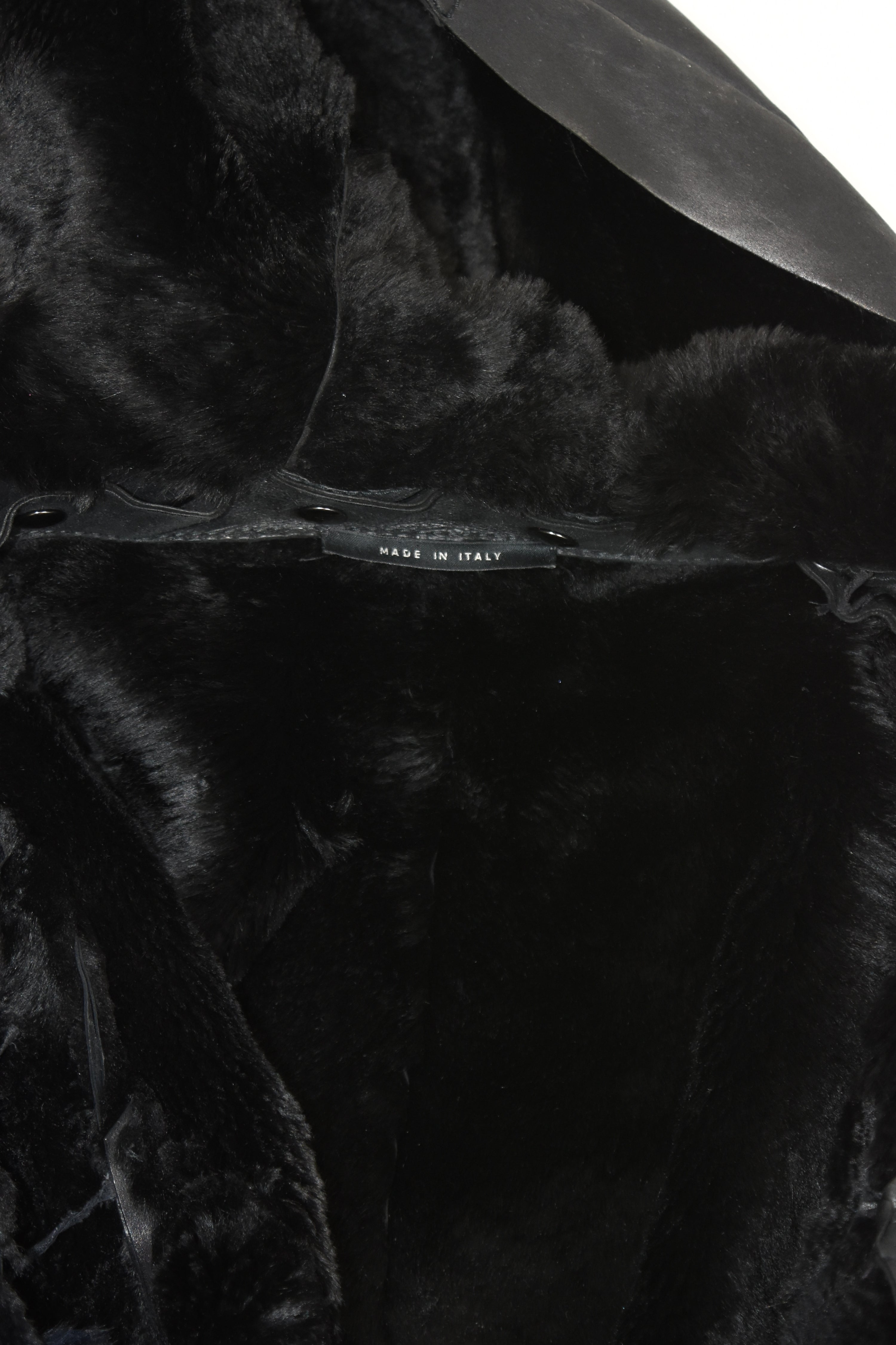 Gucci by Tom Ford Hooded Shearling Leather Jacket