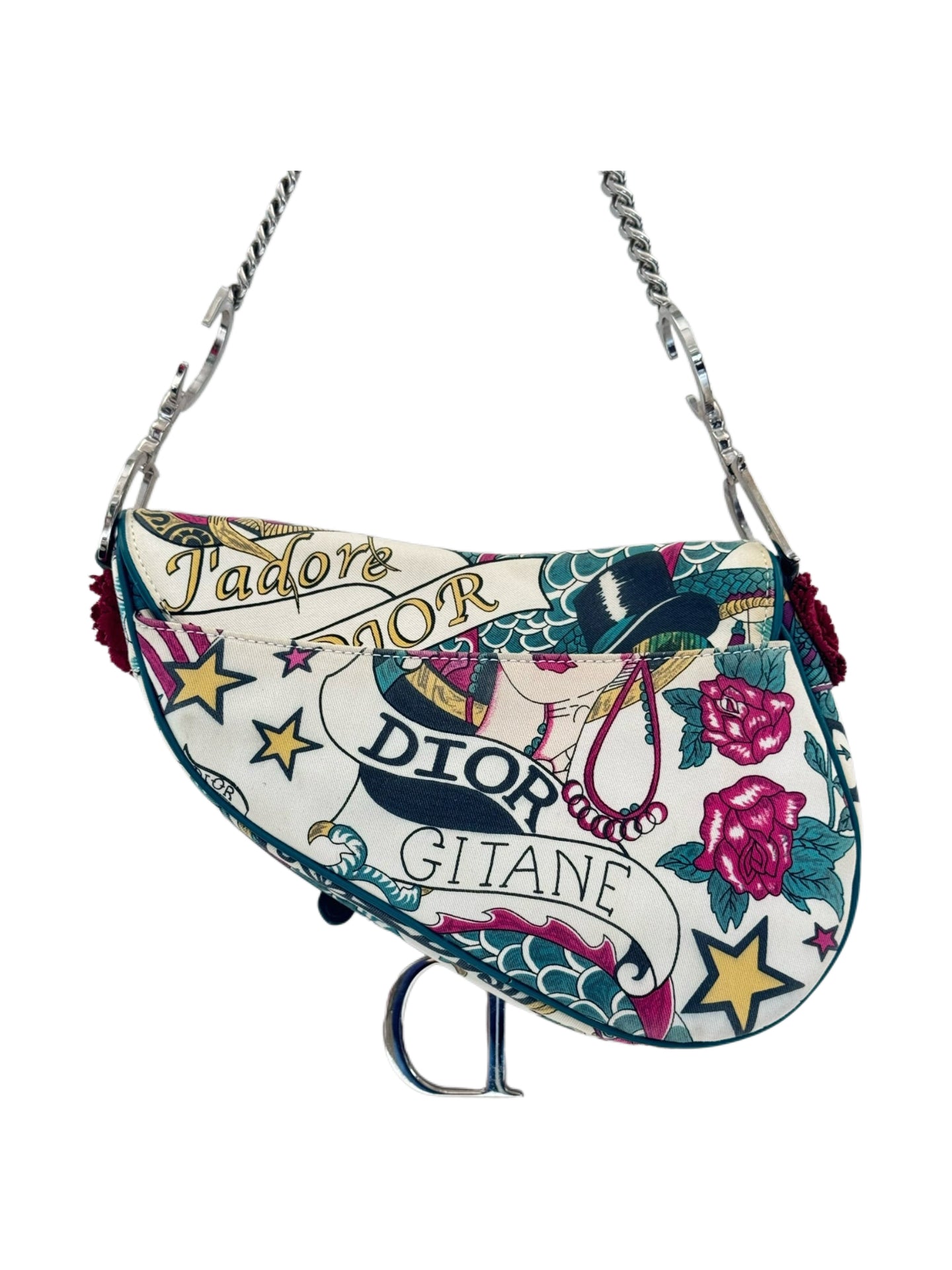 Christian Dior by John Galliano 2004 “Spanish Lady” Print Saddle Bag — Runway Collection