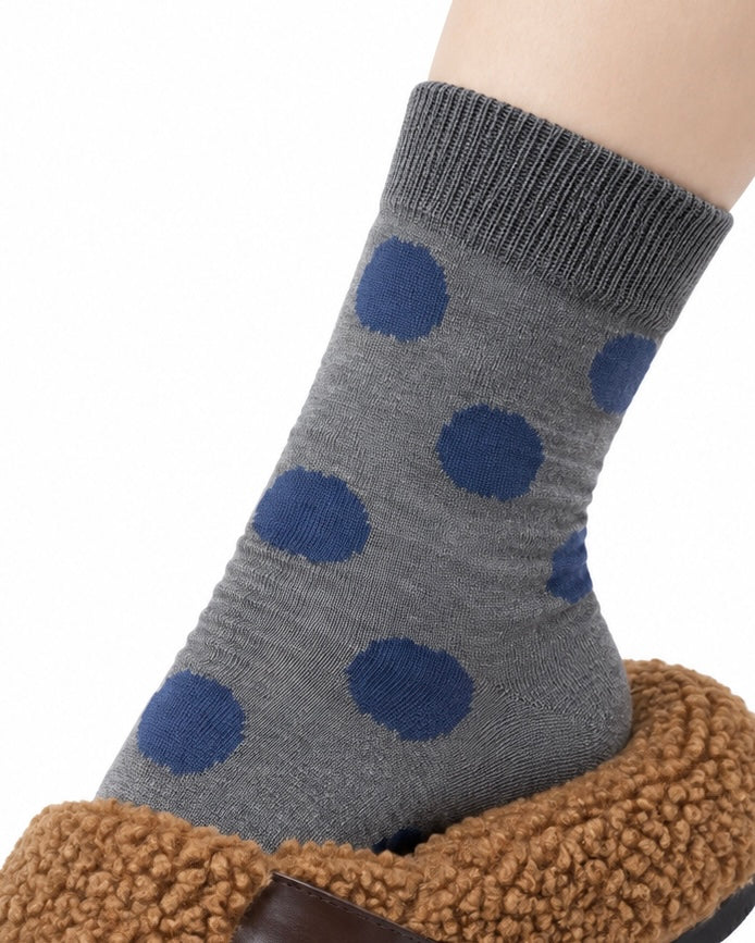 Curated Designer Stock Colorful Polka Dot Sock Bundle — 9-Pair Set