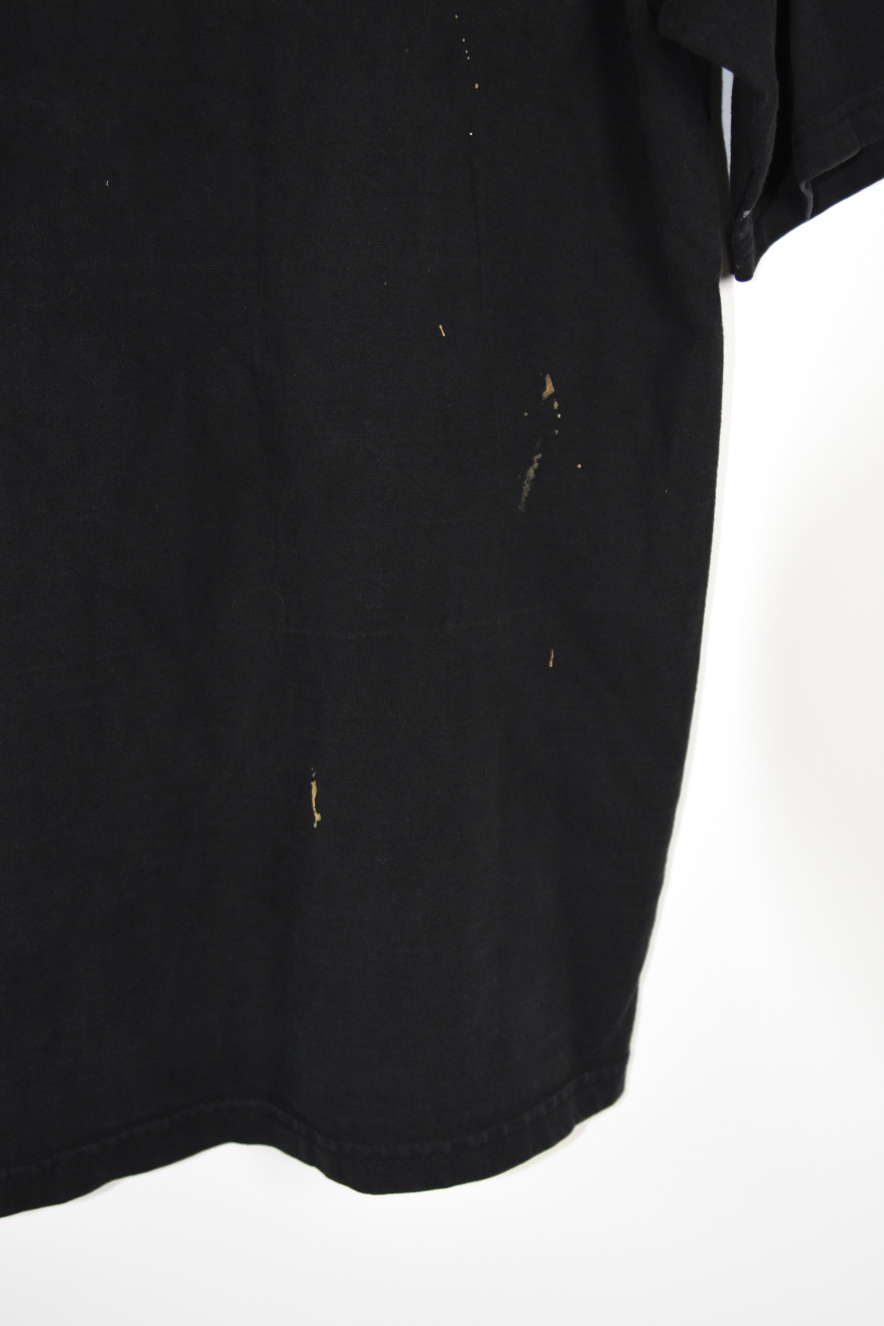 ih nom uh nit Paris “MISSING” Graphic Print Black T-Shirt Vintage Streetwear Tee