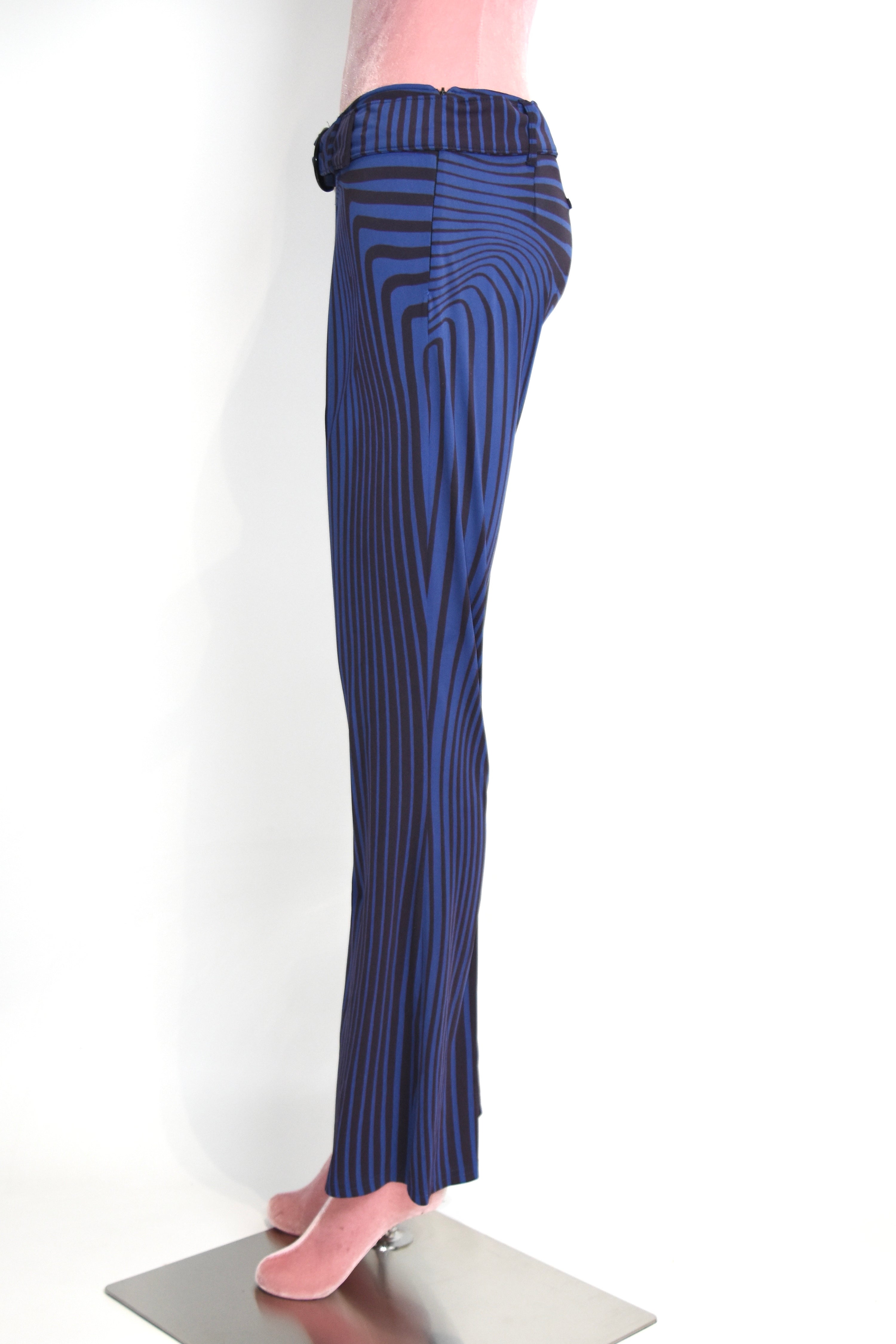 Jean Paul Gaultier S/S 1996 “Cyberbaba” Optical Illusion Flared Pants