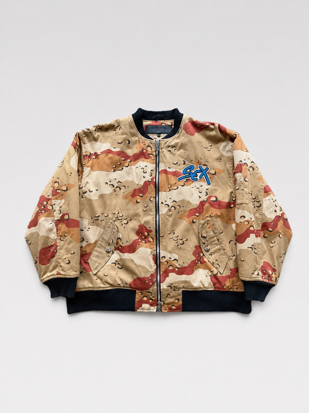 Chrome Hearts × Matty Boy “SEX RECORDS” Camo Zip Jacket – Limited Exhibition Piece