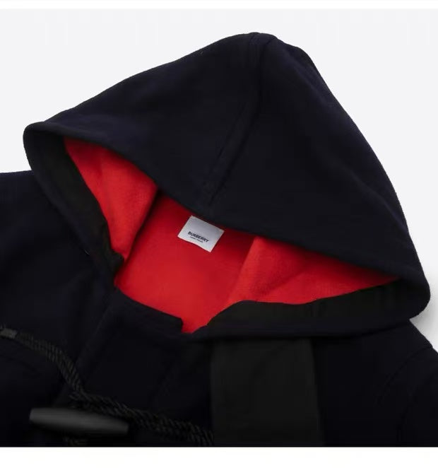Burberry Deep Ink Blue Wool Duffle Coat – New with Tags