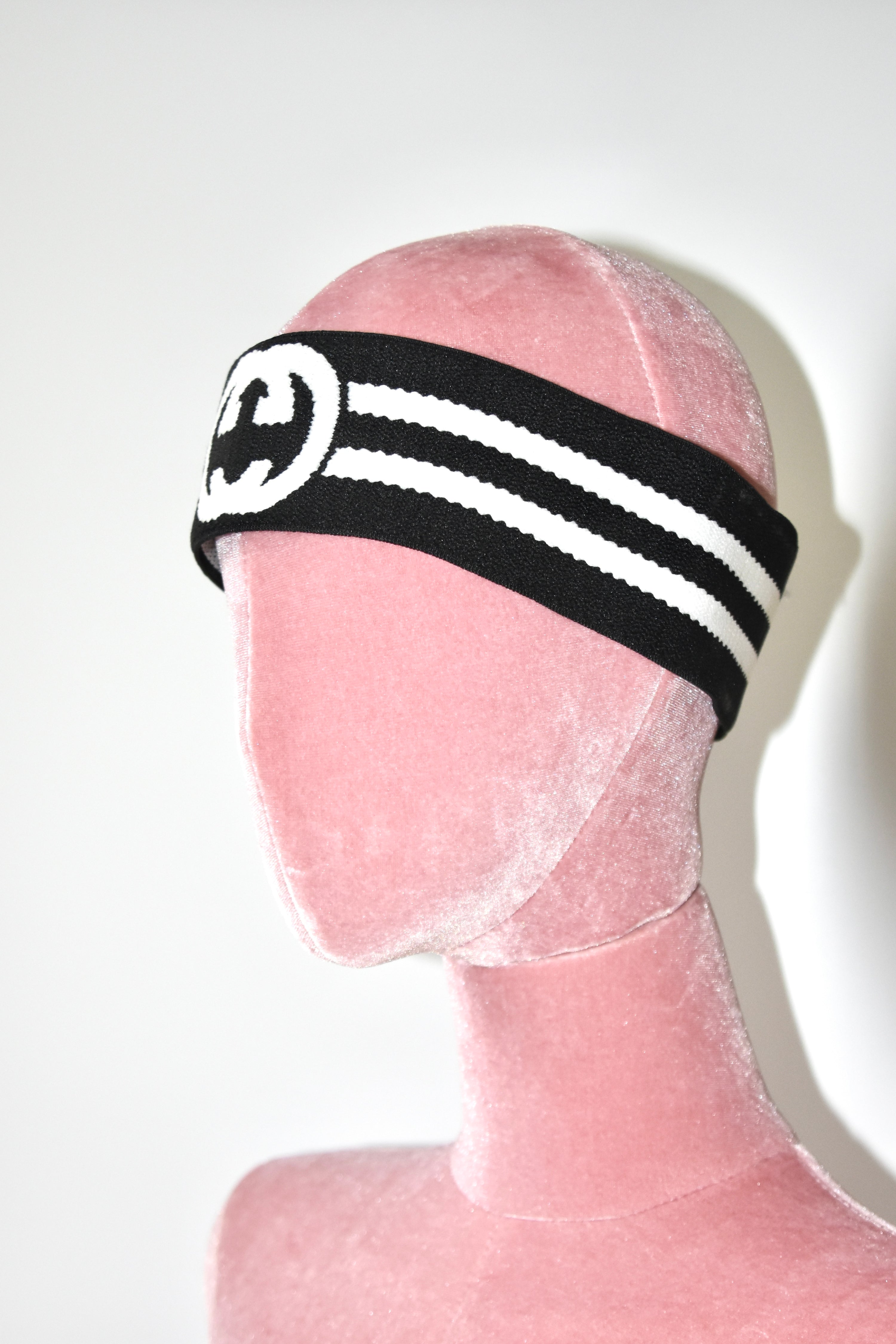 Gucci Monogram Jacquard Knit Logo Headband (Retro Athletic Street Icon)