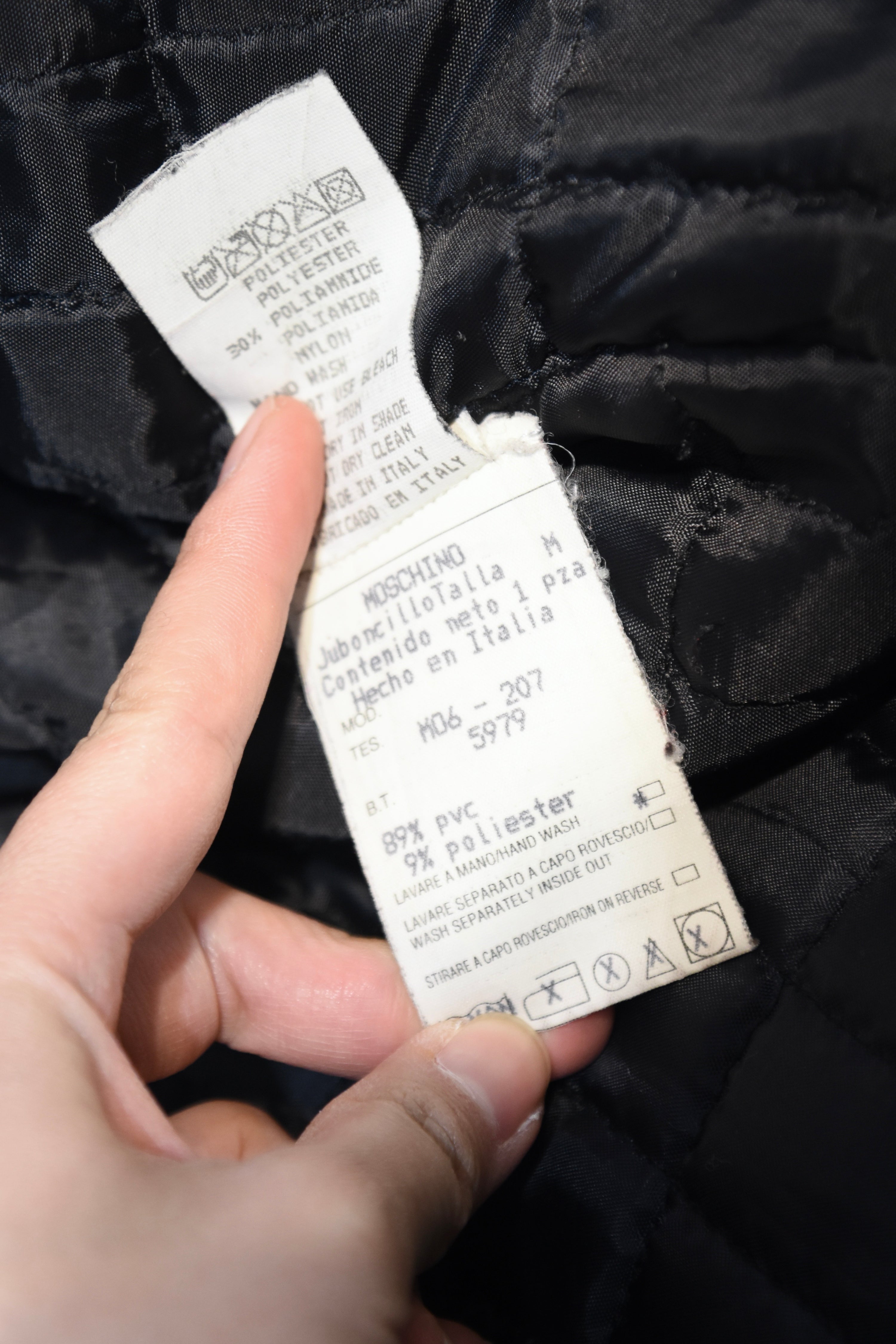 Moschino Vintage Tyre-Tread Quilted Jacket