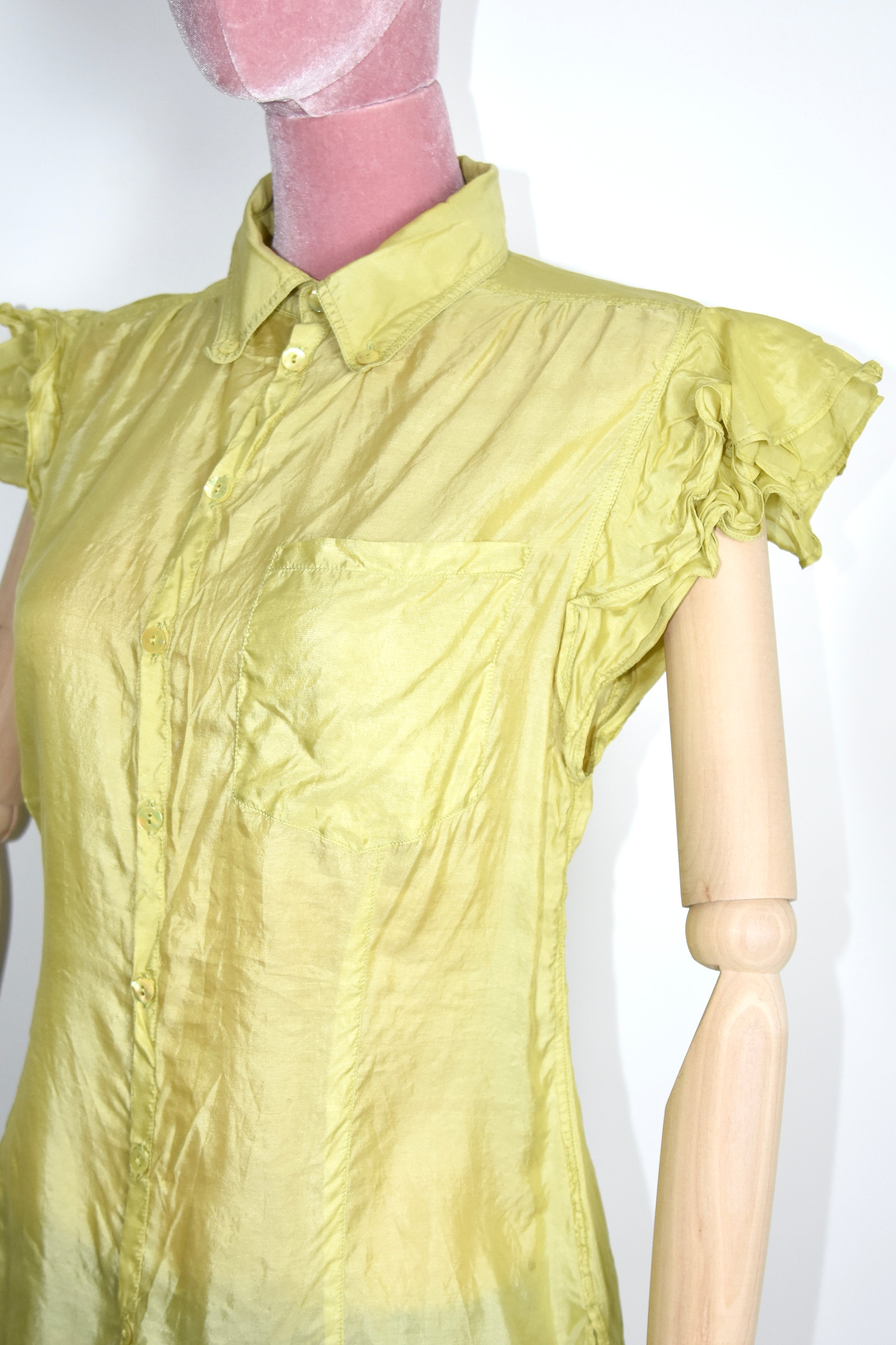 Jean Paul Gaultier Sheer Ruffle Shirt
