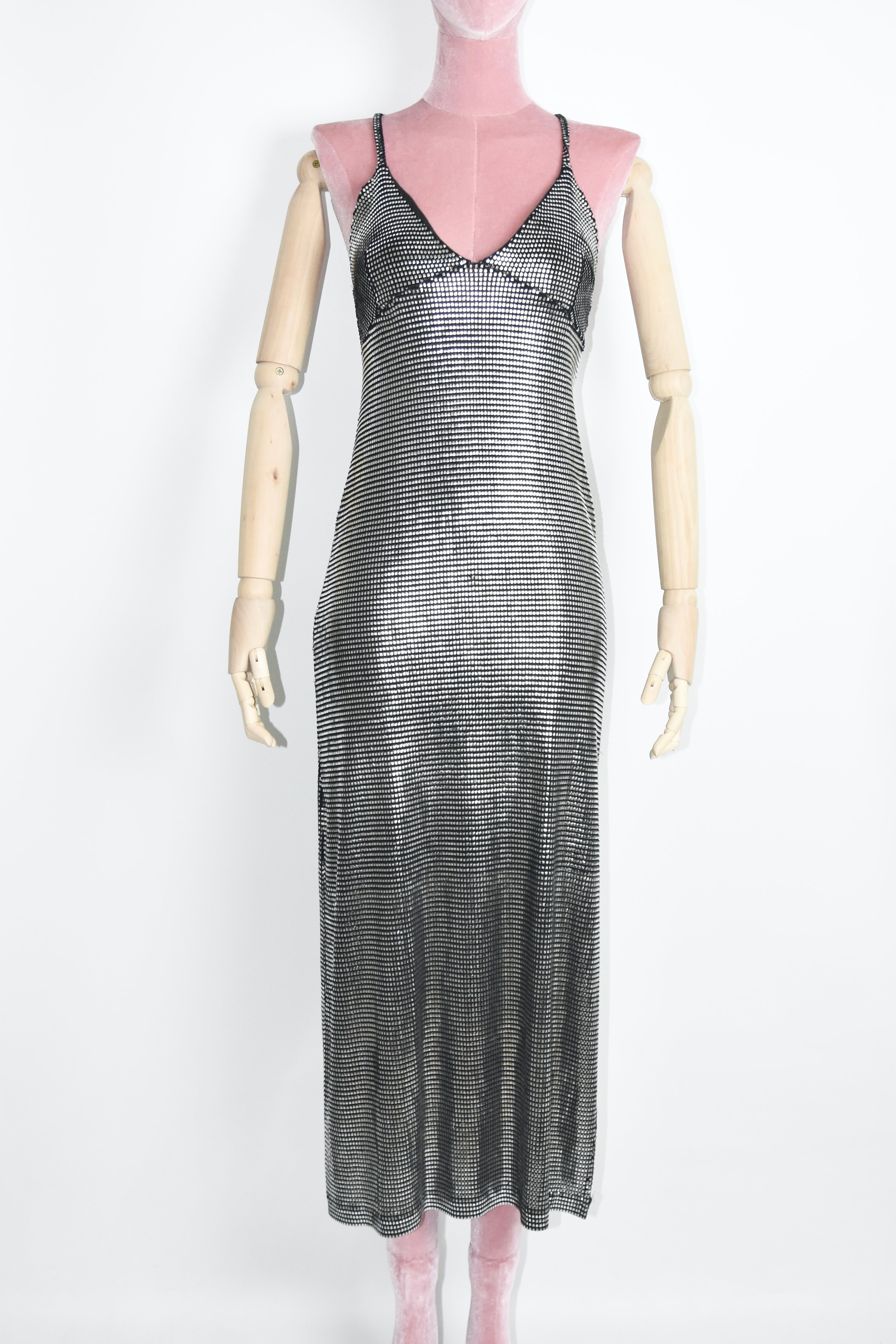 Paco Rabanne Vintage Chainmail Sheen Dress