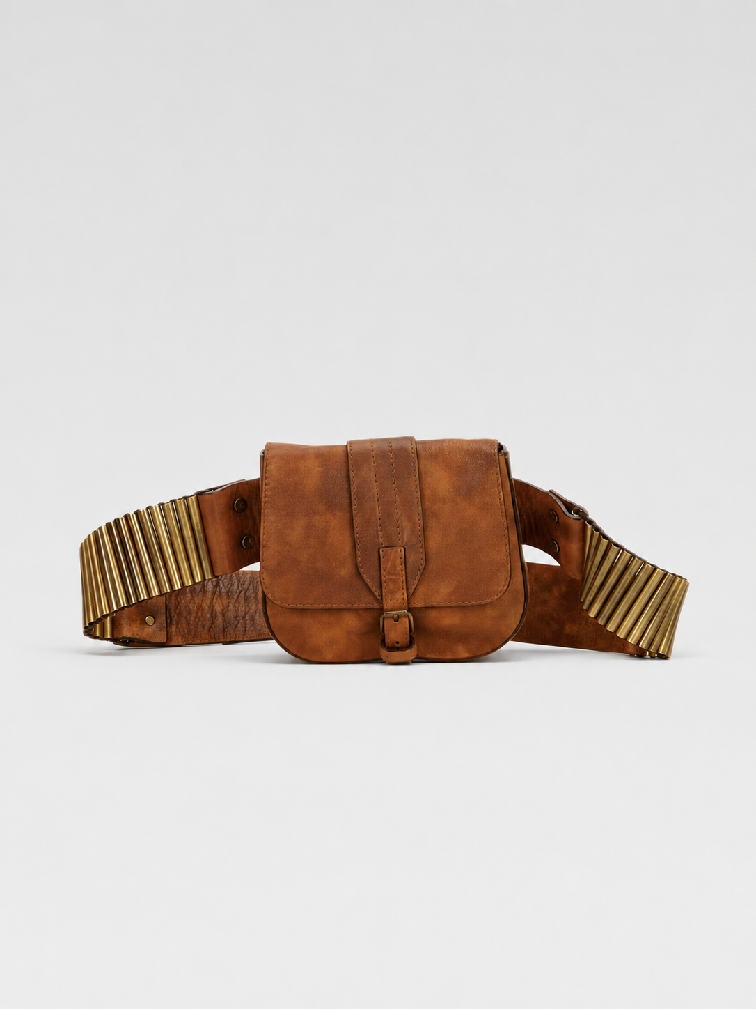 Celine 2001 Runway Ammo Belt Bag – Vintage Leather Utility Waist Bag by Phoebe Philo Era Style
